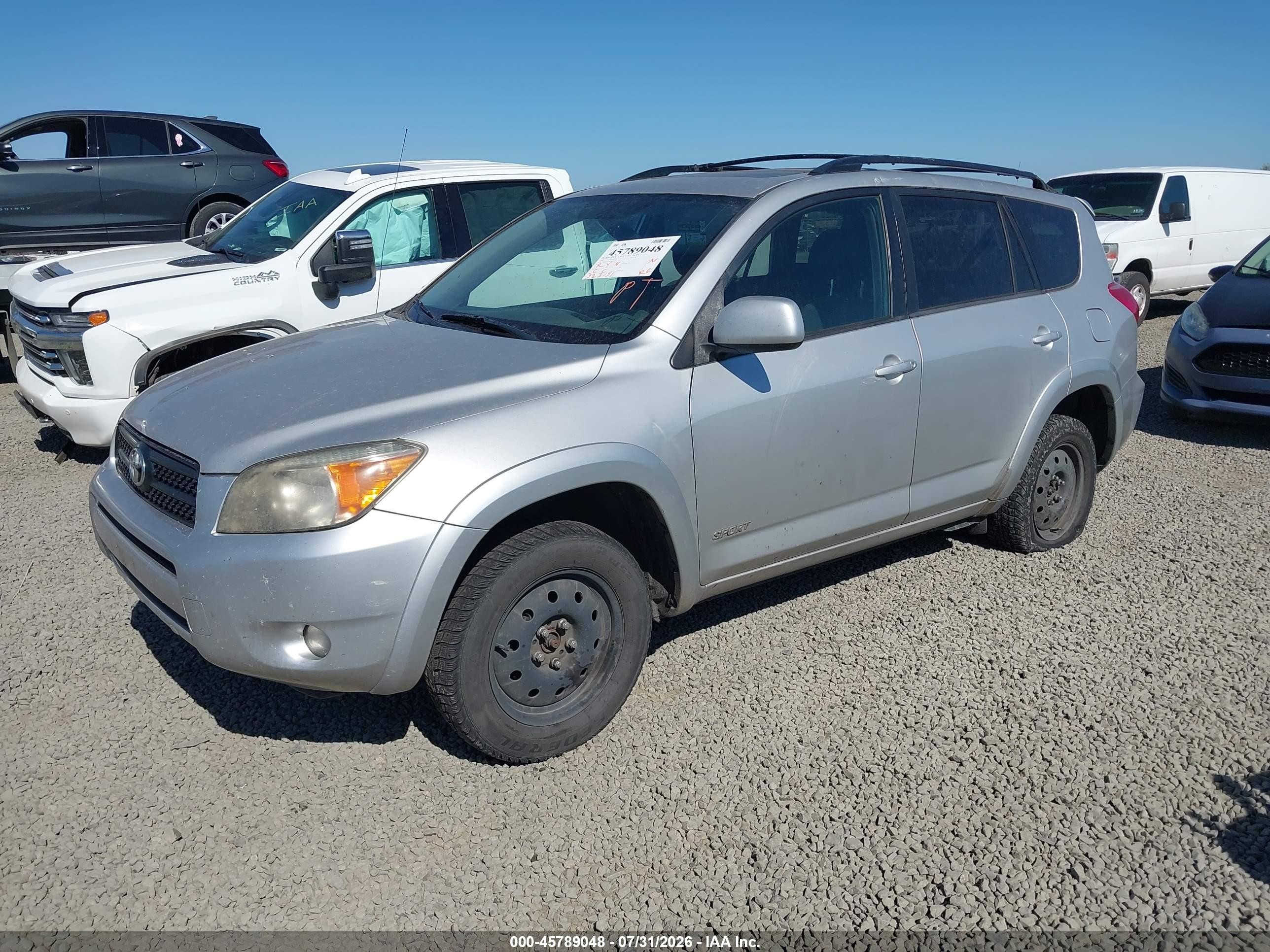 2007 Toyota Rav4 Sport Silver vin: JTMBD32V276053085