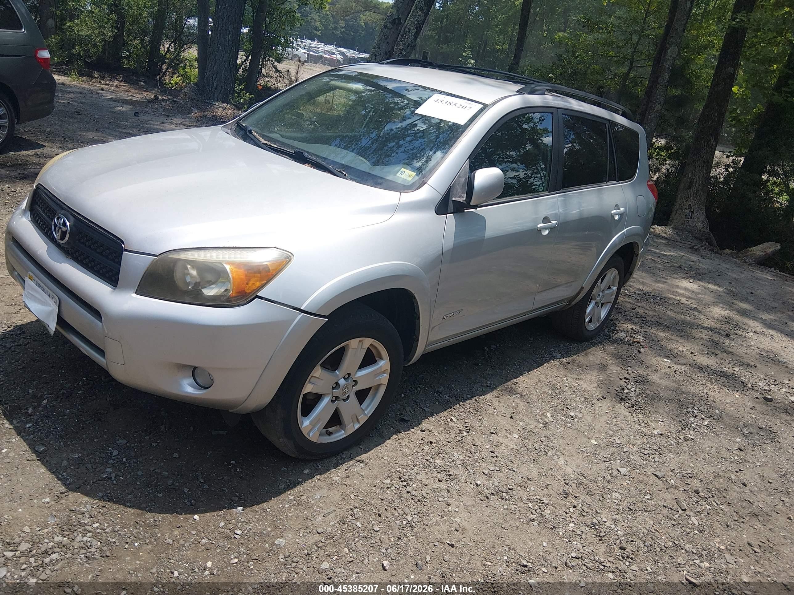 2008 Toyota Rav4 Sport Silver vin: JTMBD32V286071491