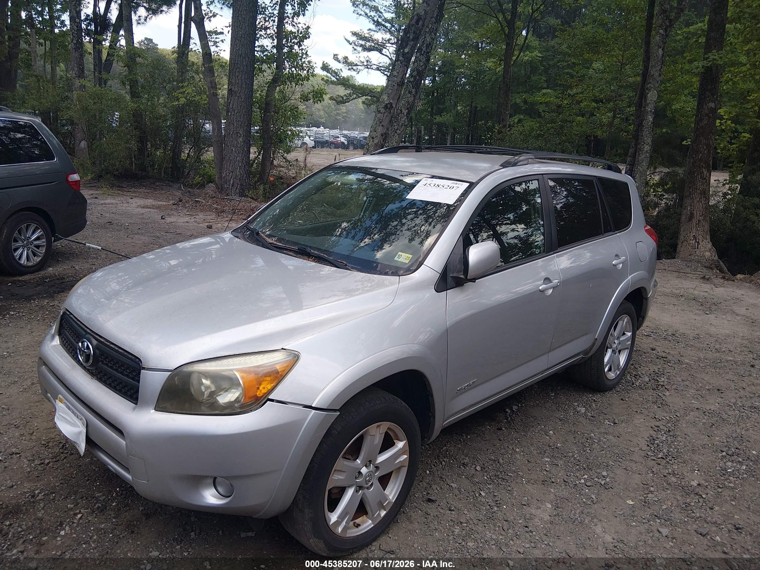 2008 Toyota Rav4 Sport Silver vin: JTMBD32V286071491