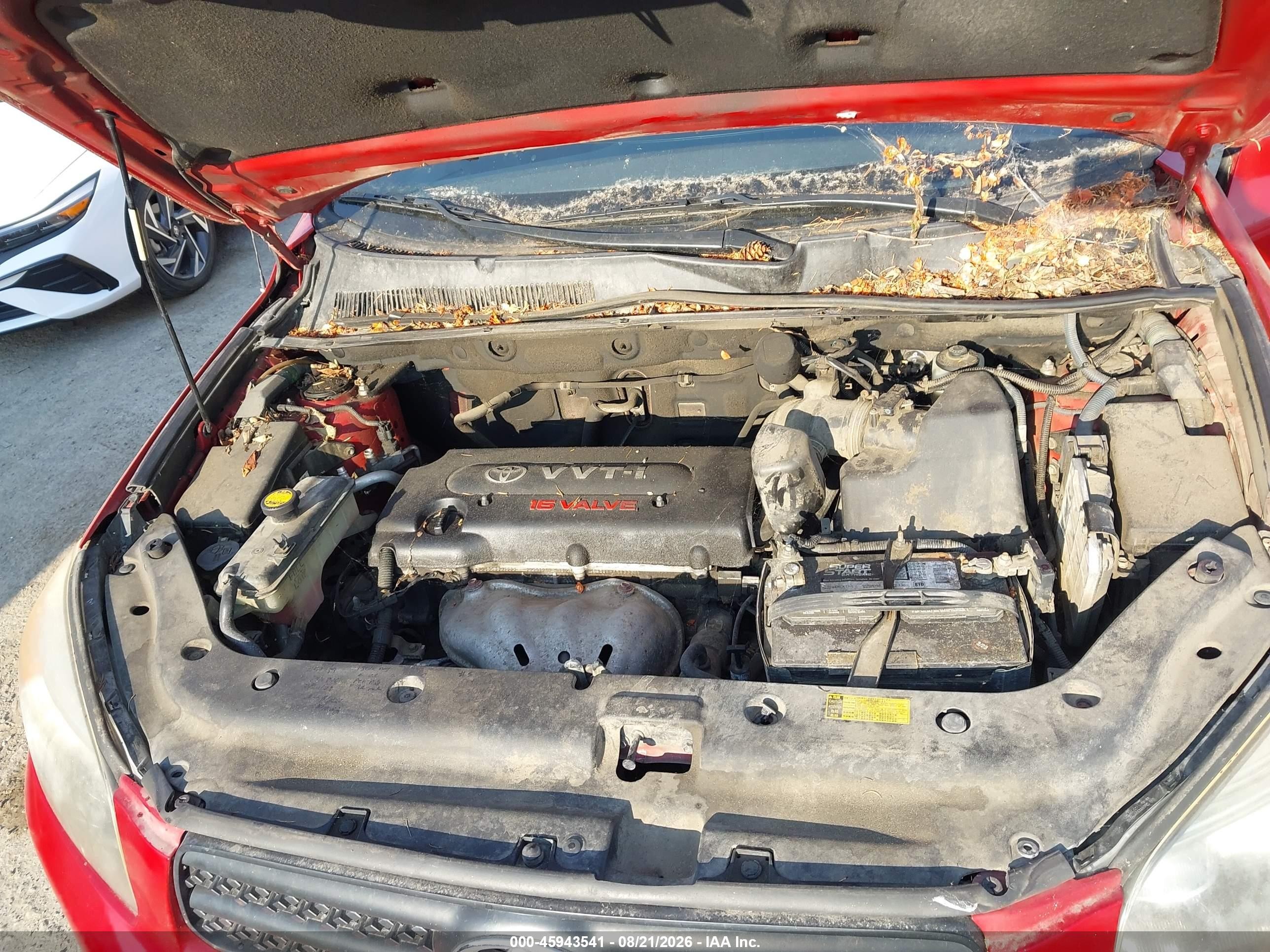 2007 Toyota Rav4 Sport Red vin: JTMBD32V476050558