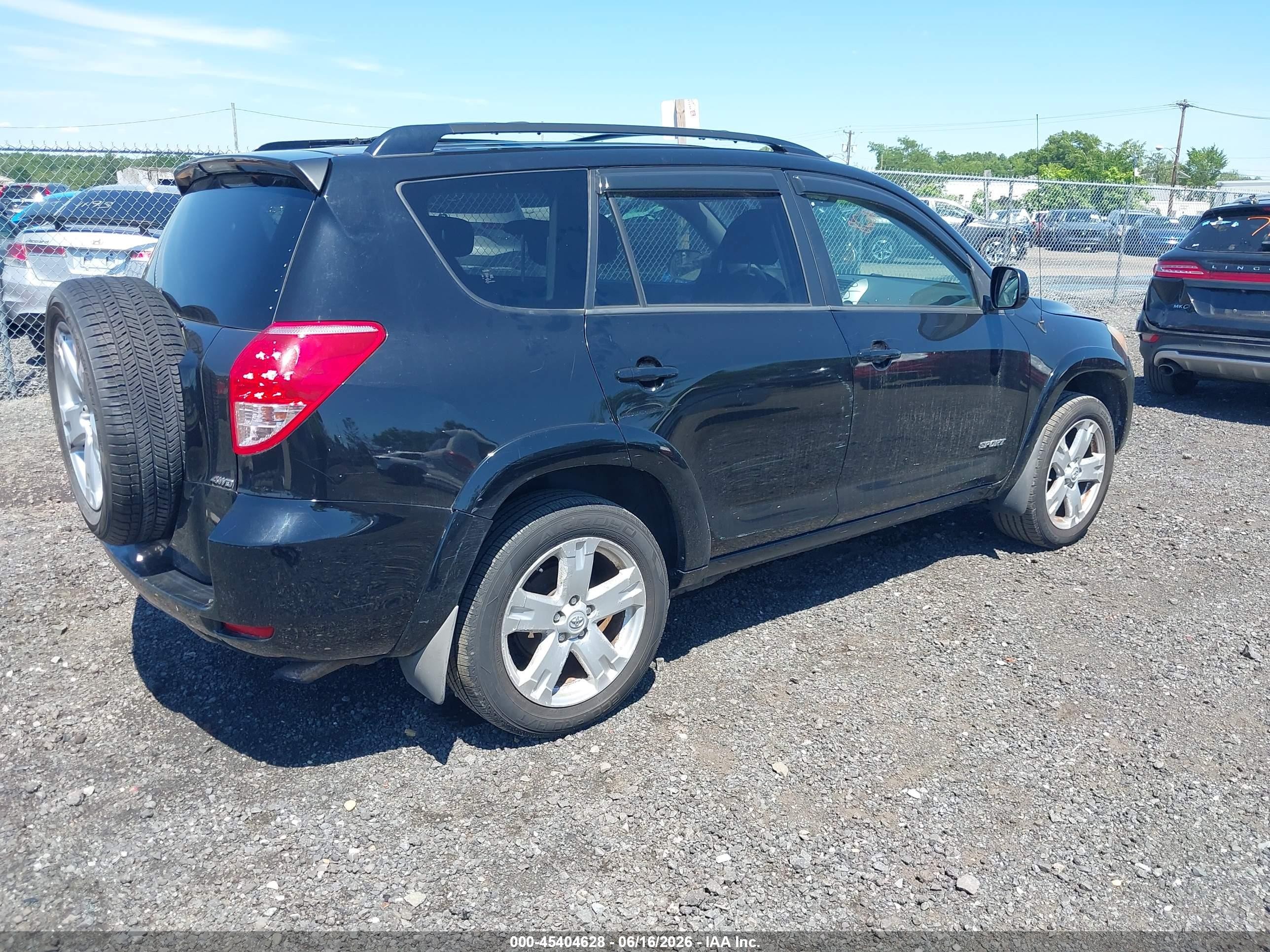 2008 Toyota Rav4 Sport Black vin: JTMBD32V485177849