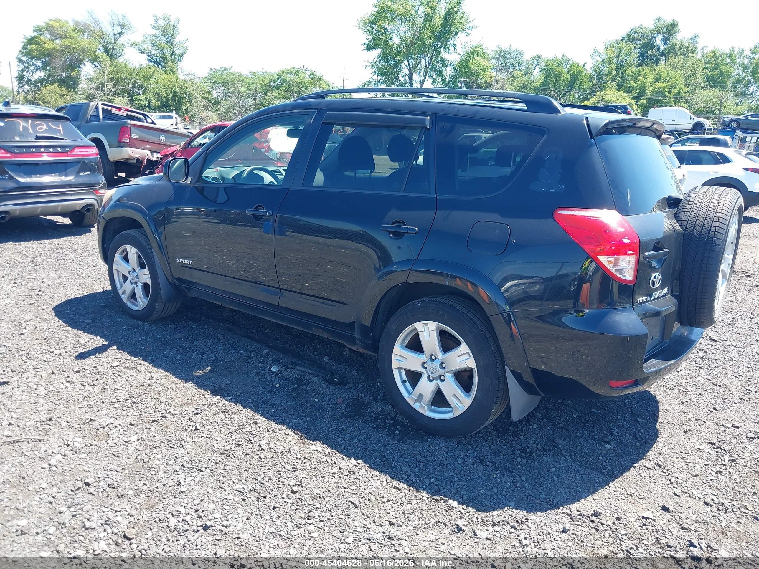 2008 Toyota Rav4 Sport Black vin: JTMBD32V485177849
