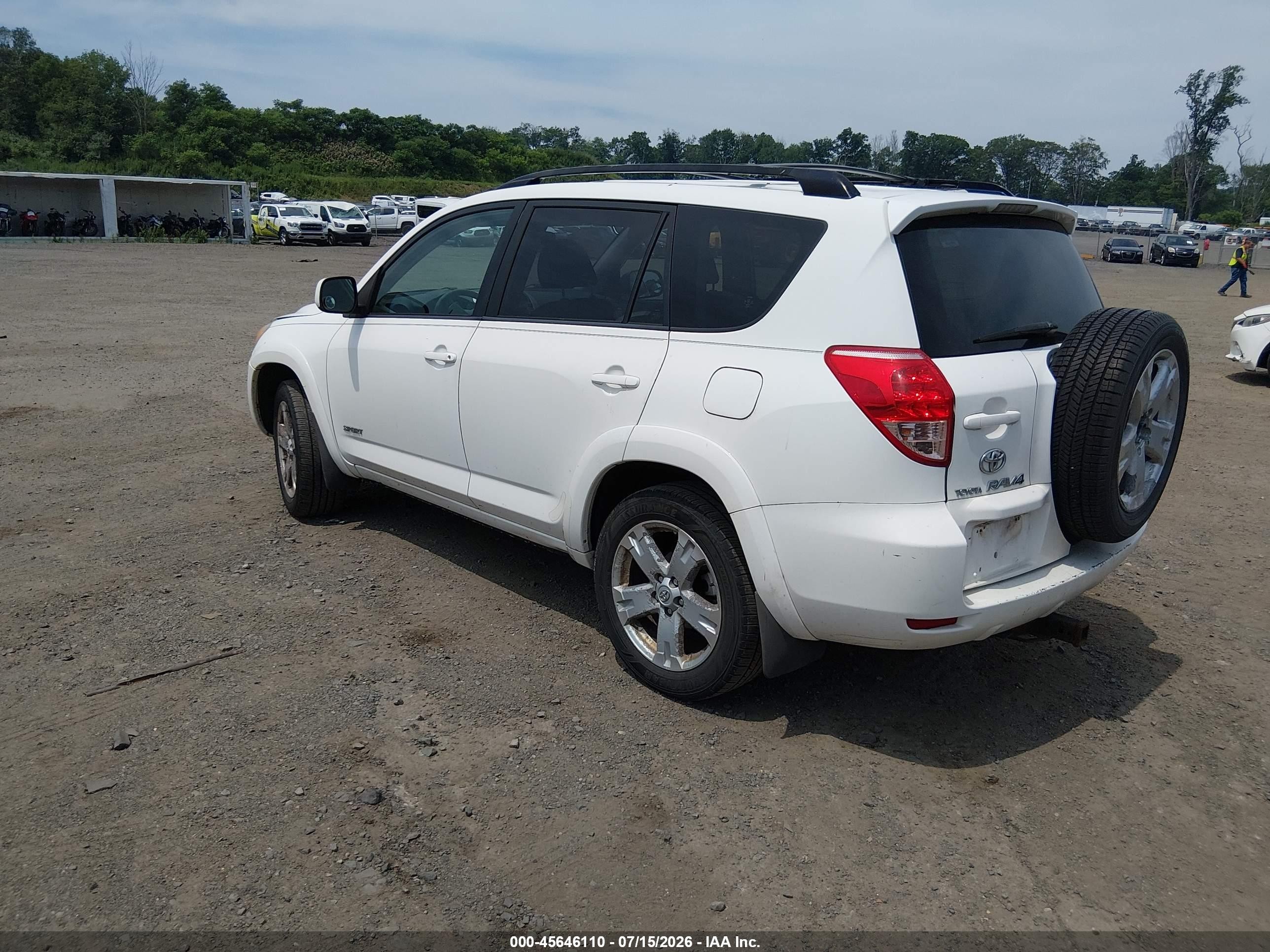 2008 Toyota Rav4 Sport White vin: JTMBD32V485180928