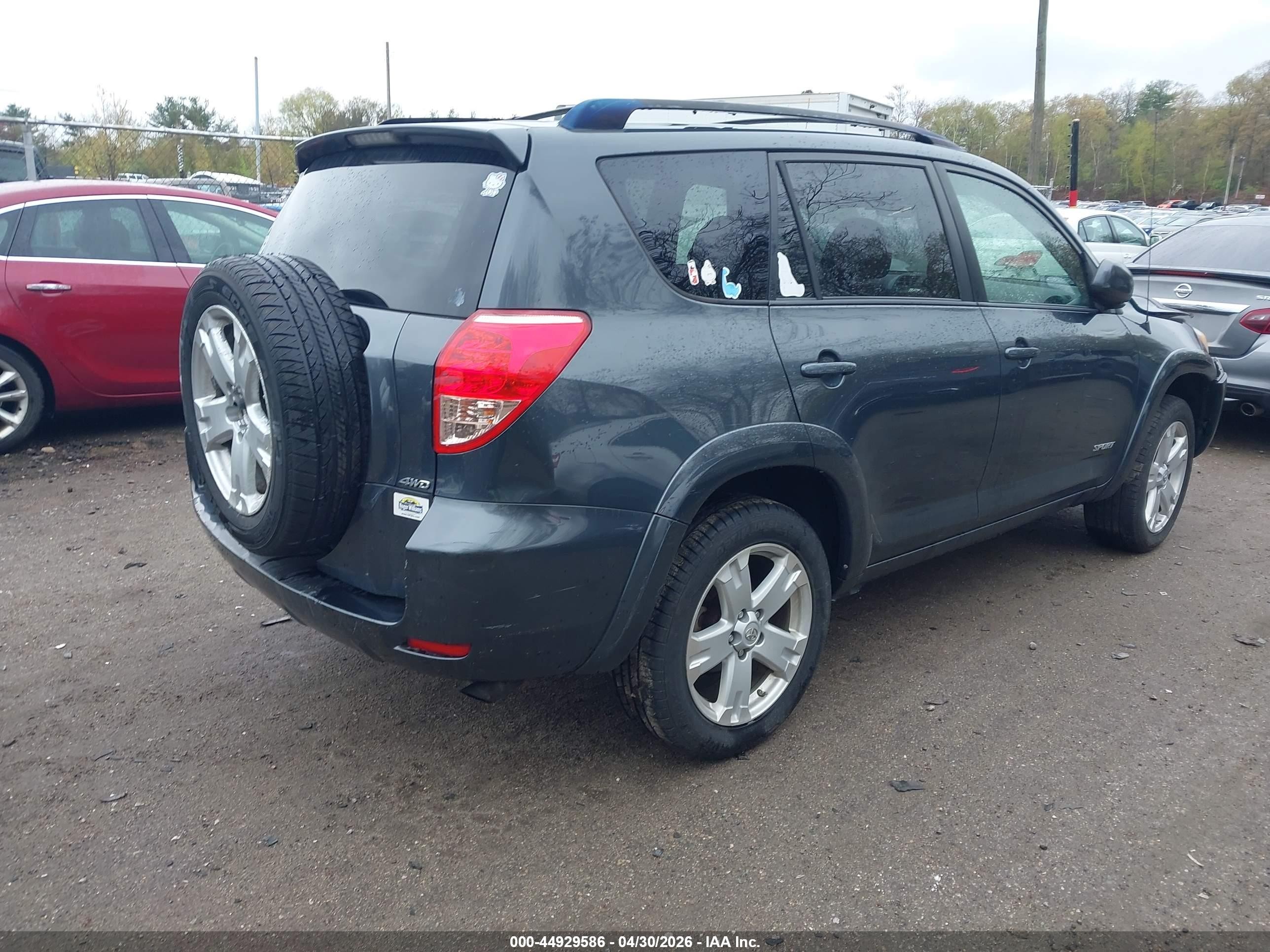 2008 Toyota Rav4 Sport Black vin: JTMBD32V485193047