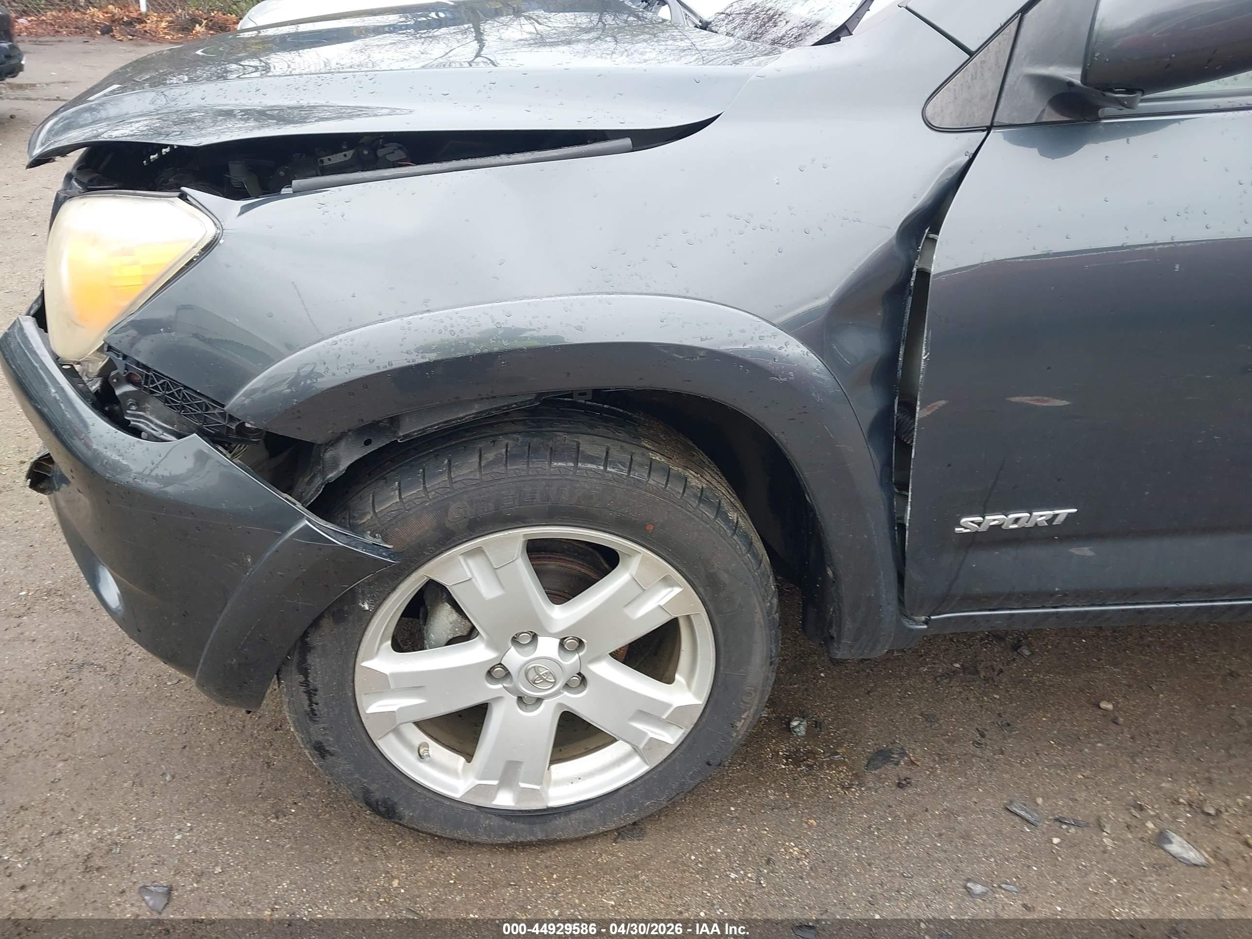 2008 Toyota Rav4 Sport Black vin: JTMBD32V485193047