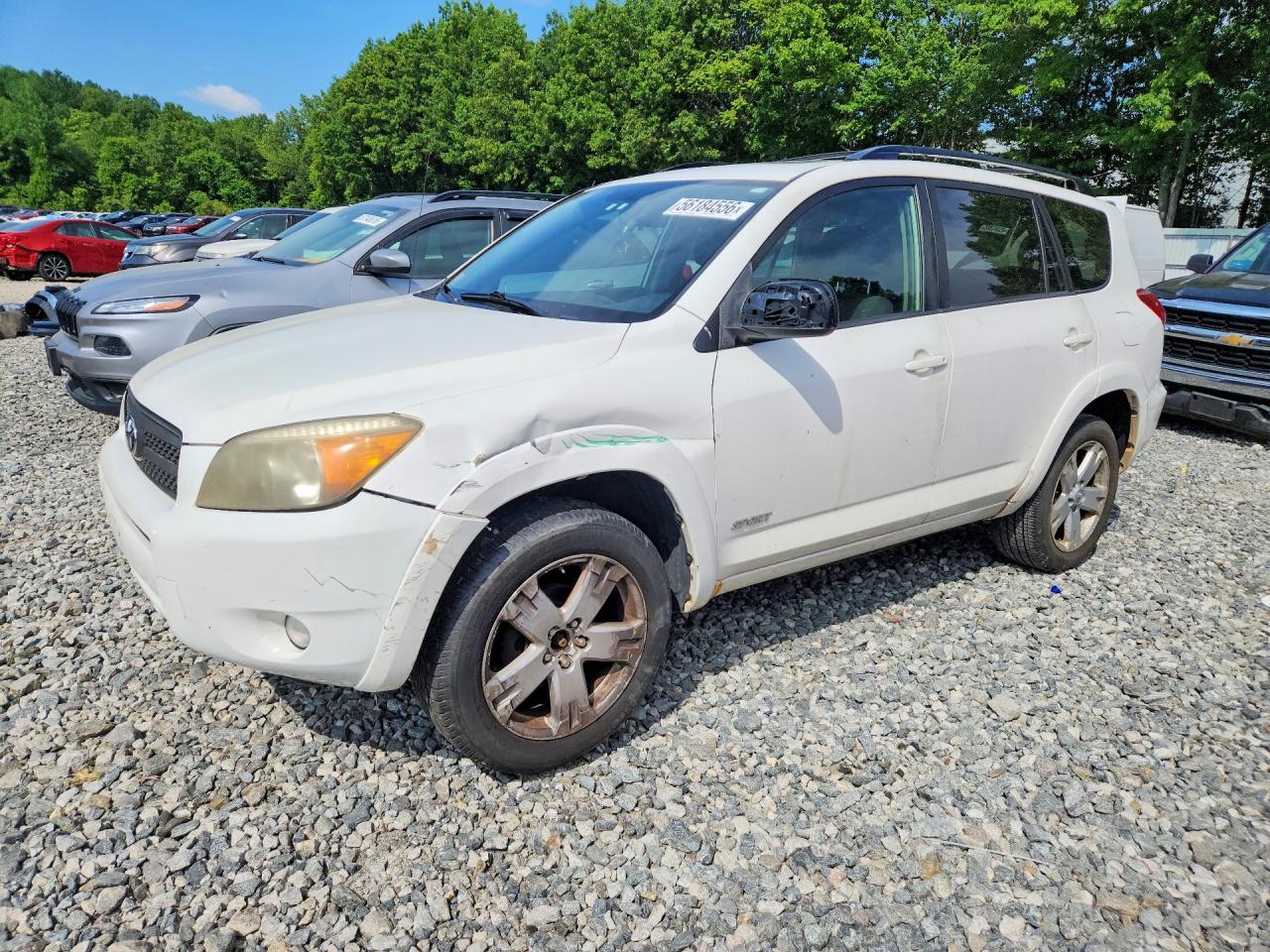 2006 Toyota Rav4 Sport White vin: JTMBD32V565001616