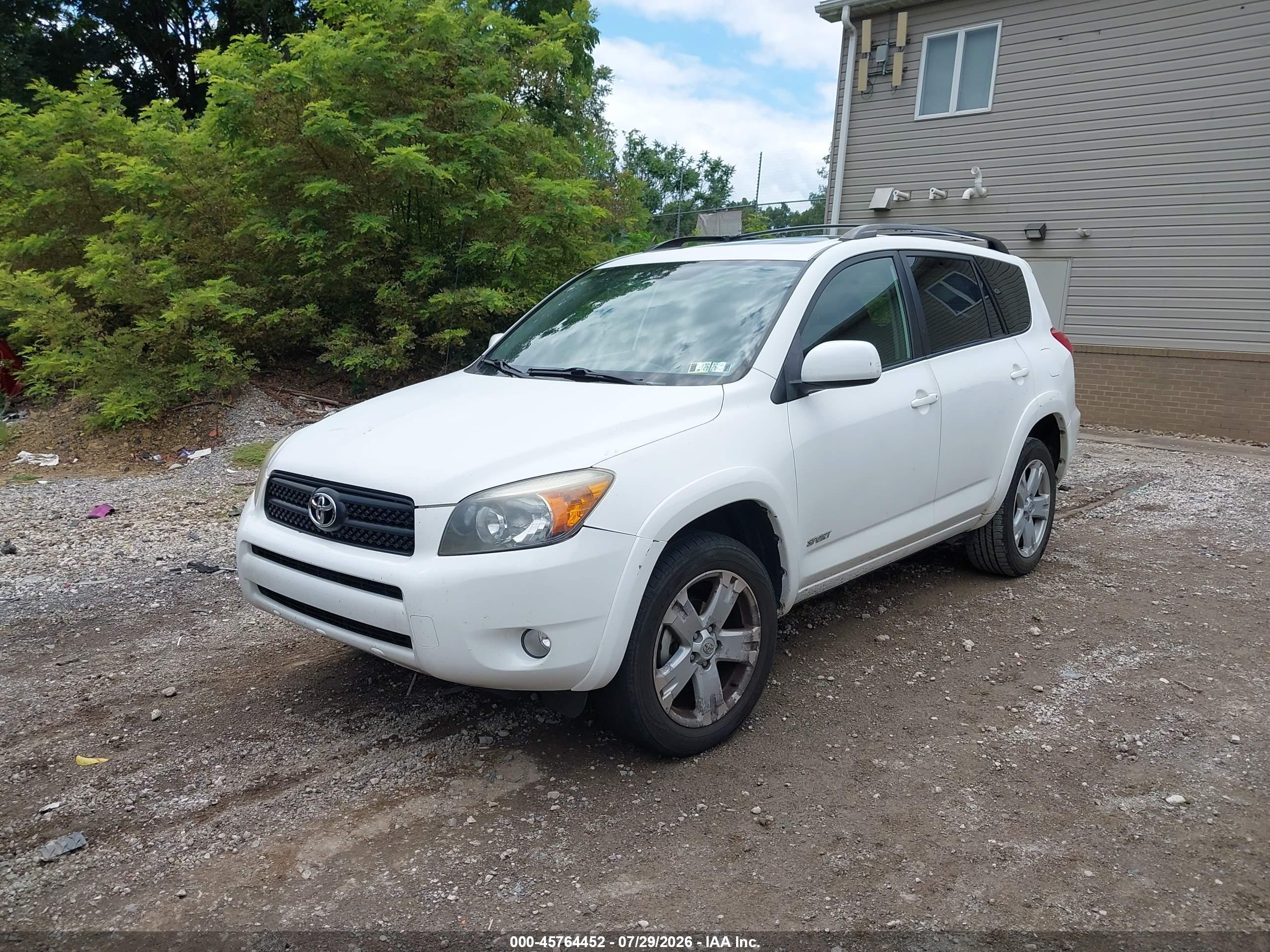 2007 Toyota Rav4 Sport Белый vin: JTMBD32V575100504