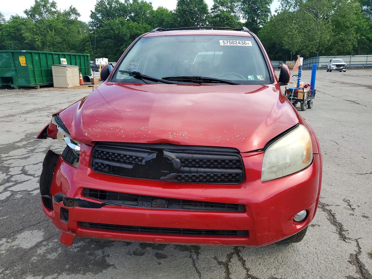2008 Toyota Rav4 Sport Red vin: JTMBD32V585143001