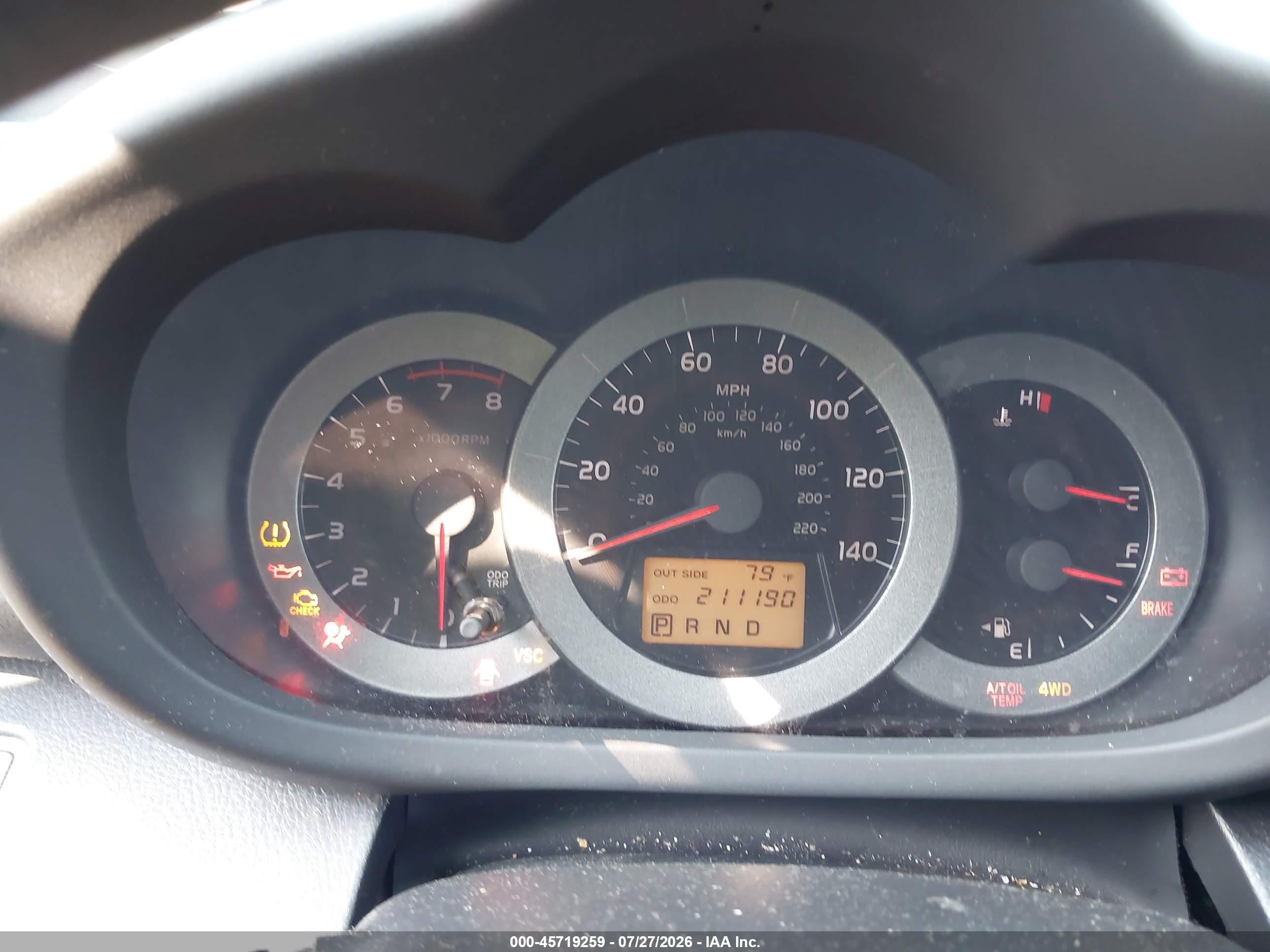2007 Toyota Rav4 Sport Silver vin: JTMBD32V675070946