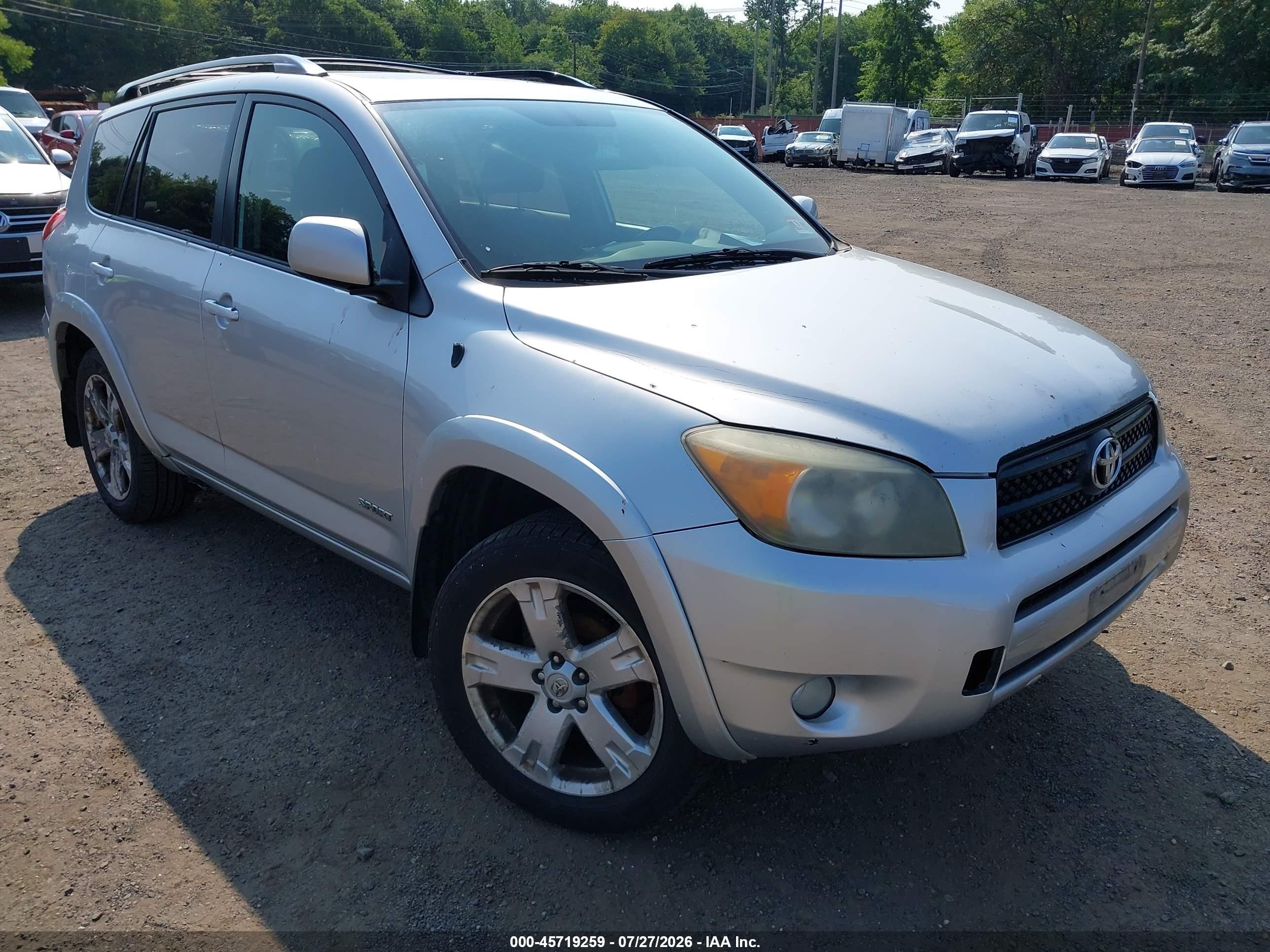 2007 Toyota Rav4 Sport Silver vin: JTMBD32V675070946