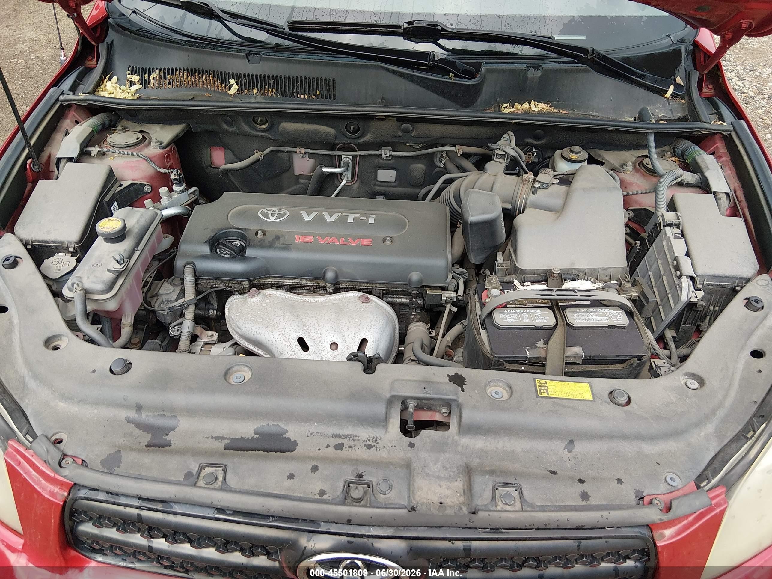 2008 Toyota Rav4 Sport Red vin: JTMBD32V685162690