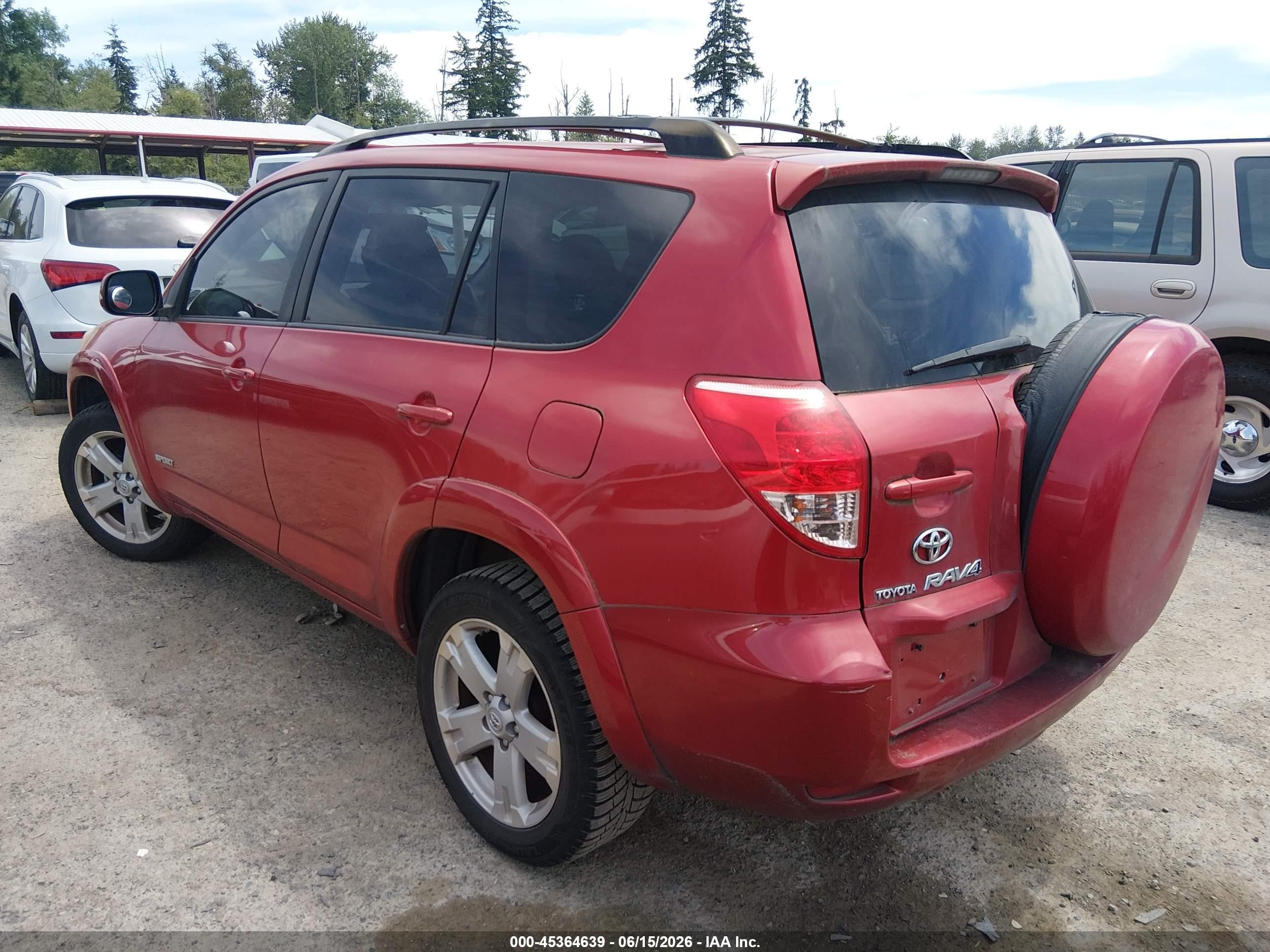 2008 Toyota Rav4 Sport Red vin: JTMBD32V785133912