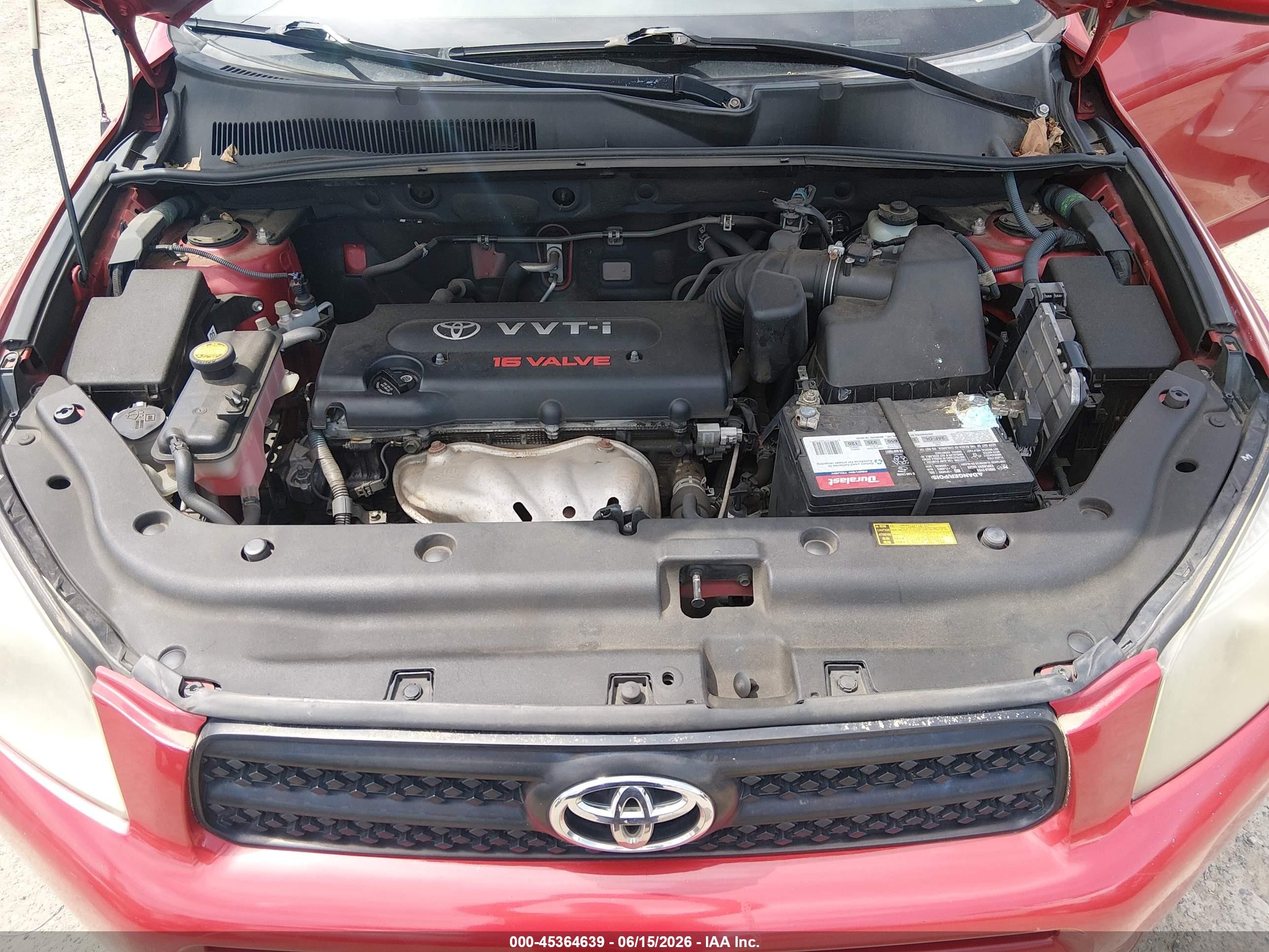2008 Toyota Rav4 Sport Red vin: JTMBD32V785133912