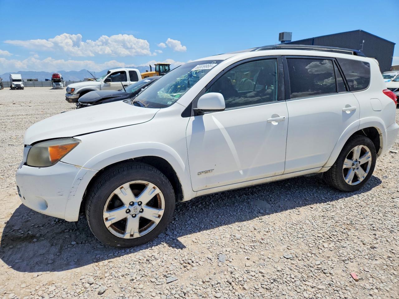 2007 Toyota Rav4 Sport White vin: JTMBD32V875068356