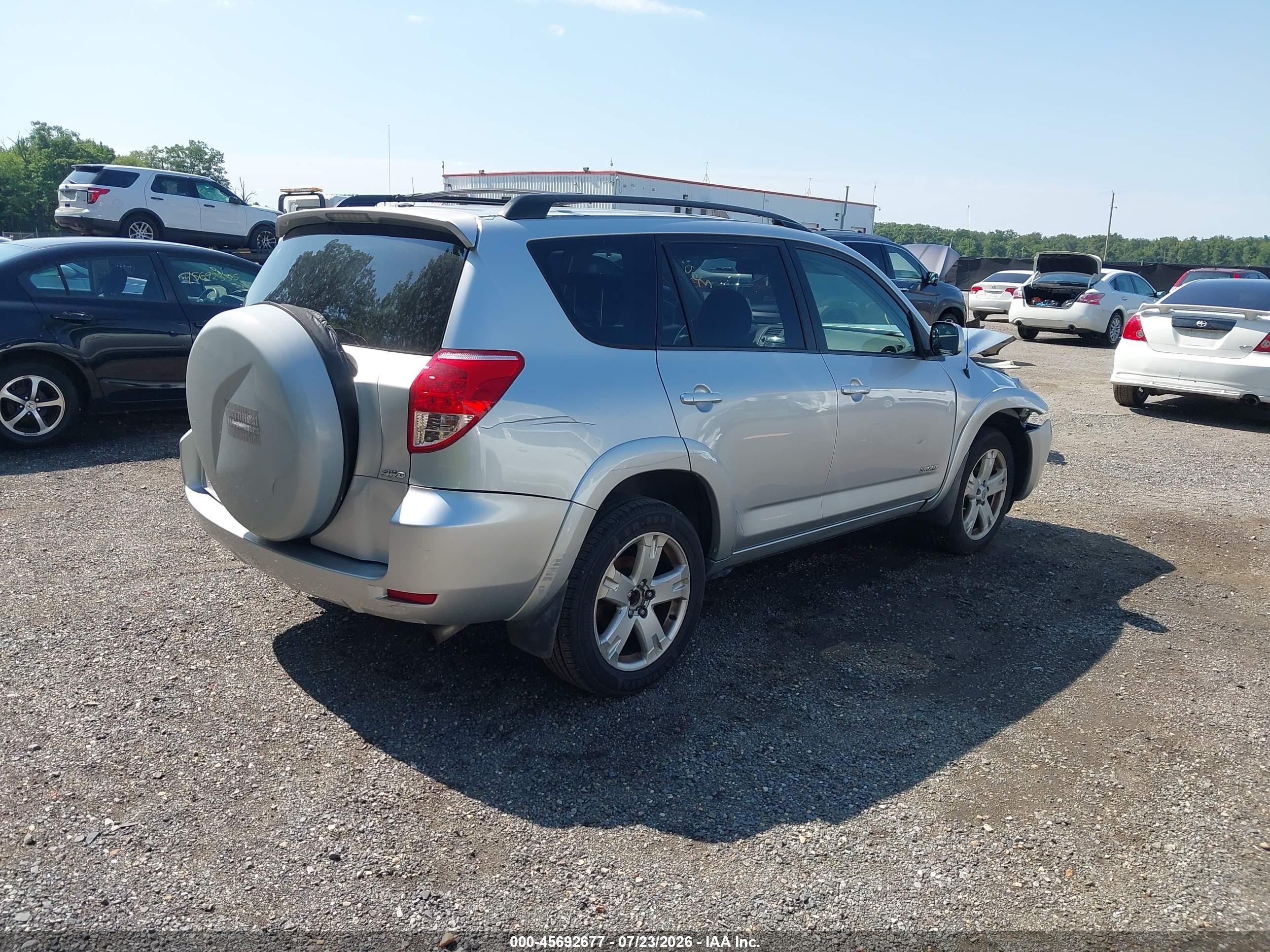 2007 Toyota Rav4 Sport Silver vin: JTMBD32V976048269