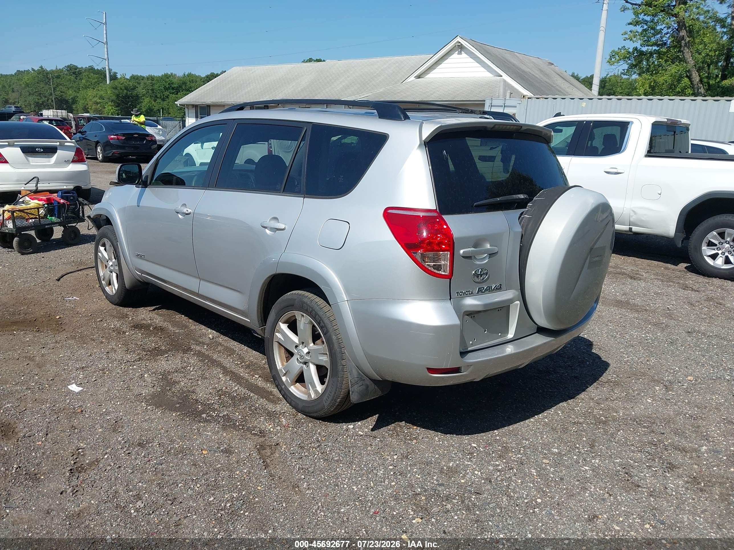 2007 Toyota Rav4 Sport Silver vin: JTMBD32V976048269