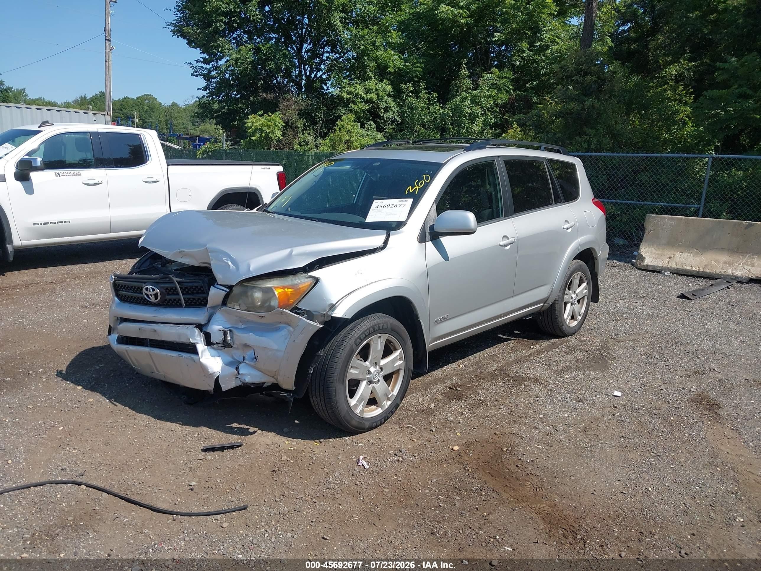 2007 Toyota Rav4 Sport Silver vin: JTMBD32V976048269