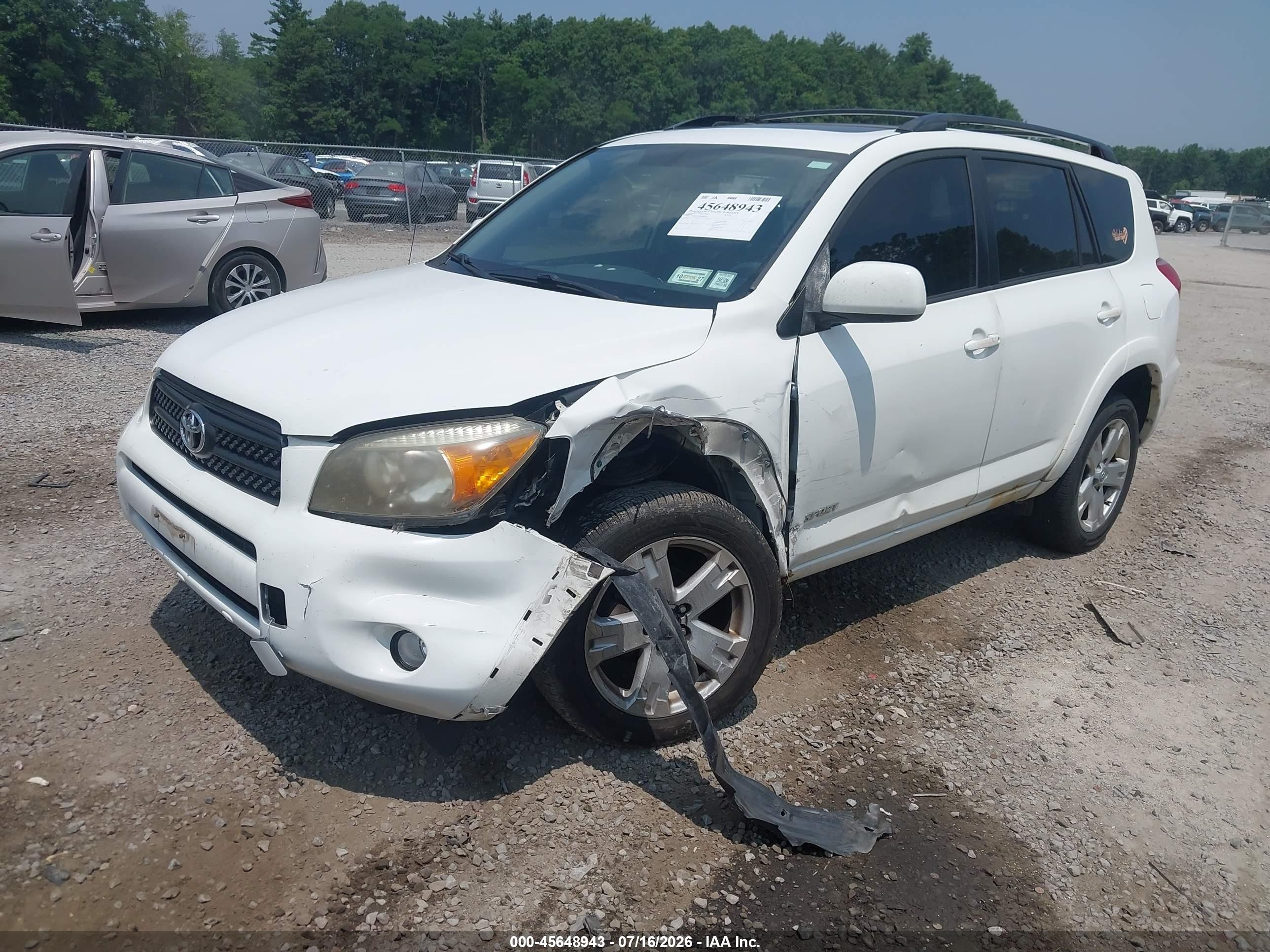 2006 Toyota Rav4 Sport White vin: JTMBD32VX66008703