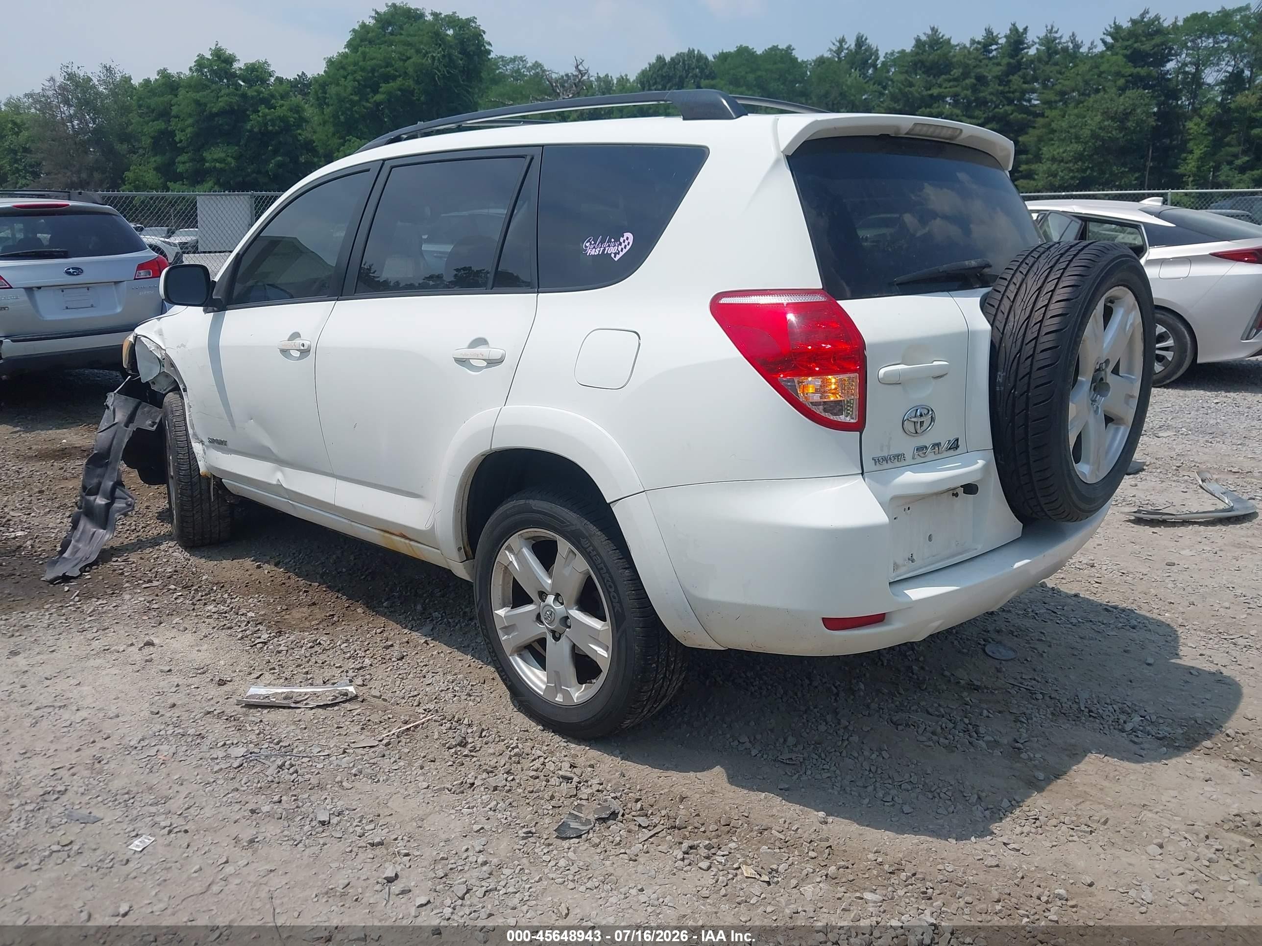 2006 Toyota Rav4 Sport White vin: JTMBD32VX66008703