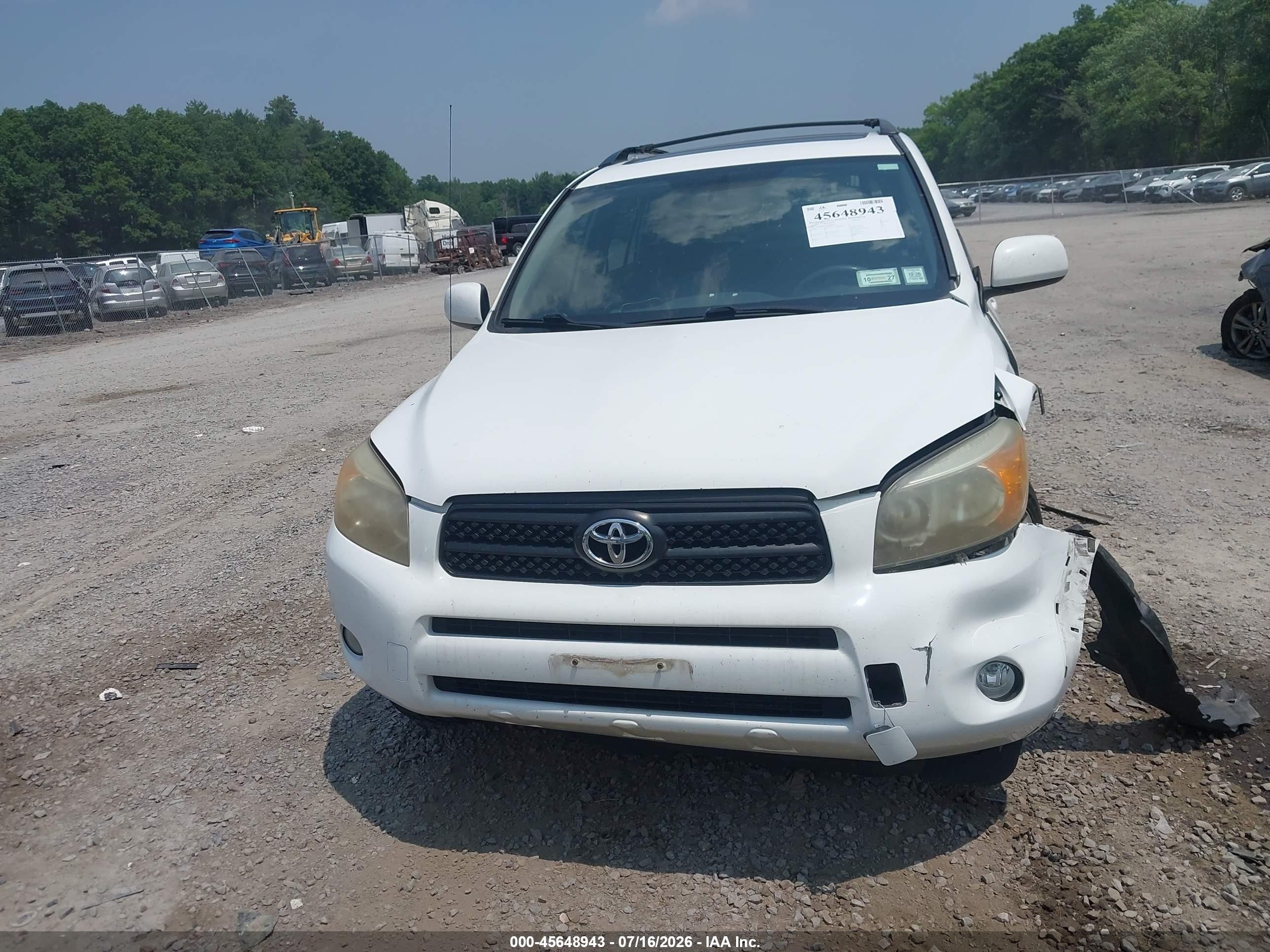 2006 Toyota Rav4 Sport White vin: JTMBD32VX66008703