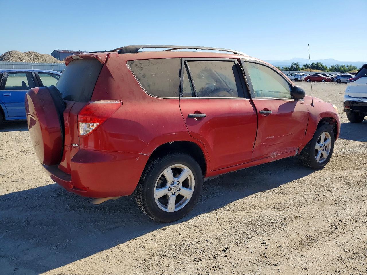 2008 Toyota Rav4 Base Red vin: JTMBD33V085143311