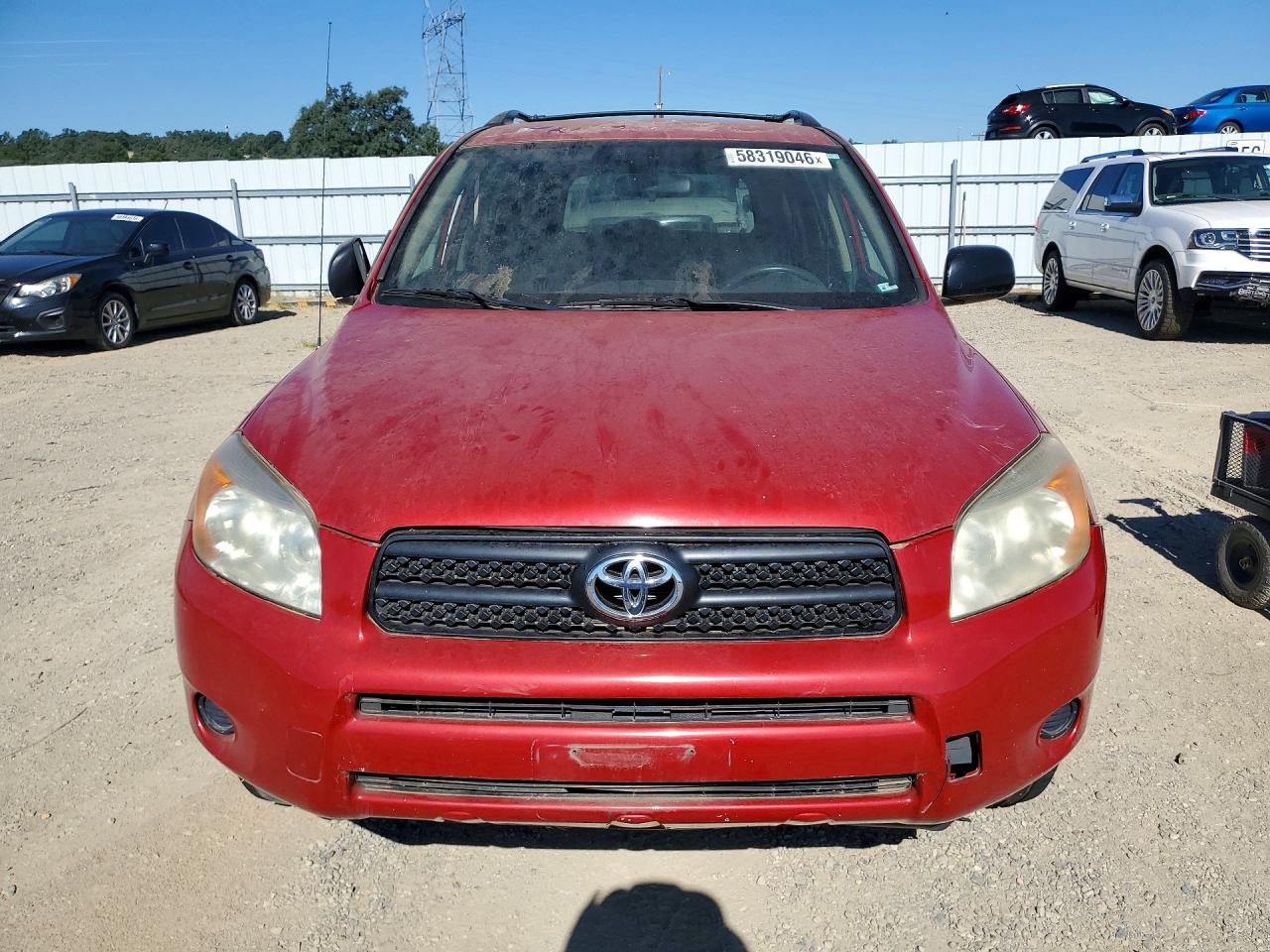 2008 Toyota Rav4 Base Red vin: JTMBD33V085143311