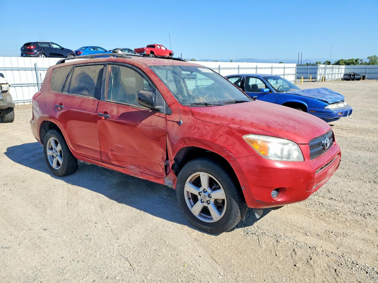 2008 Toyota Rav4 Base Red vin: JTMBD33V085143311