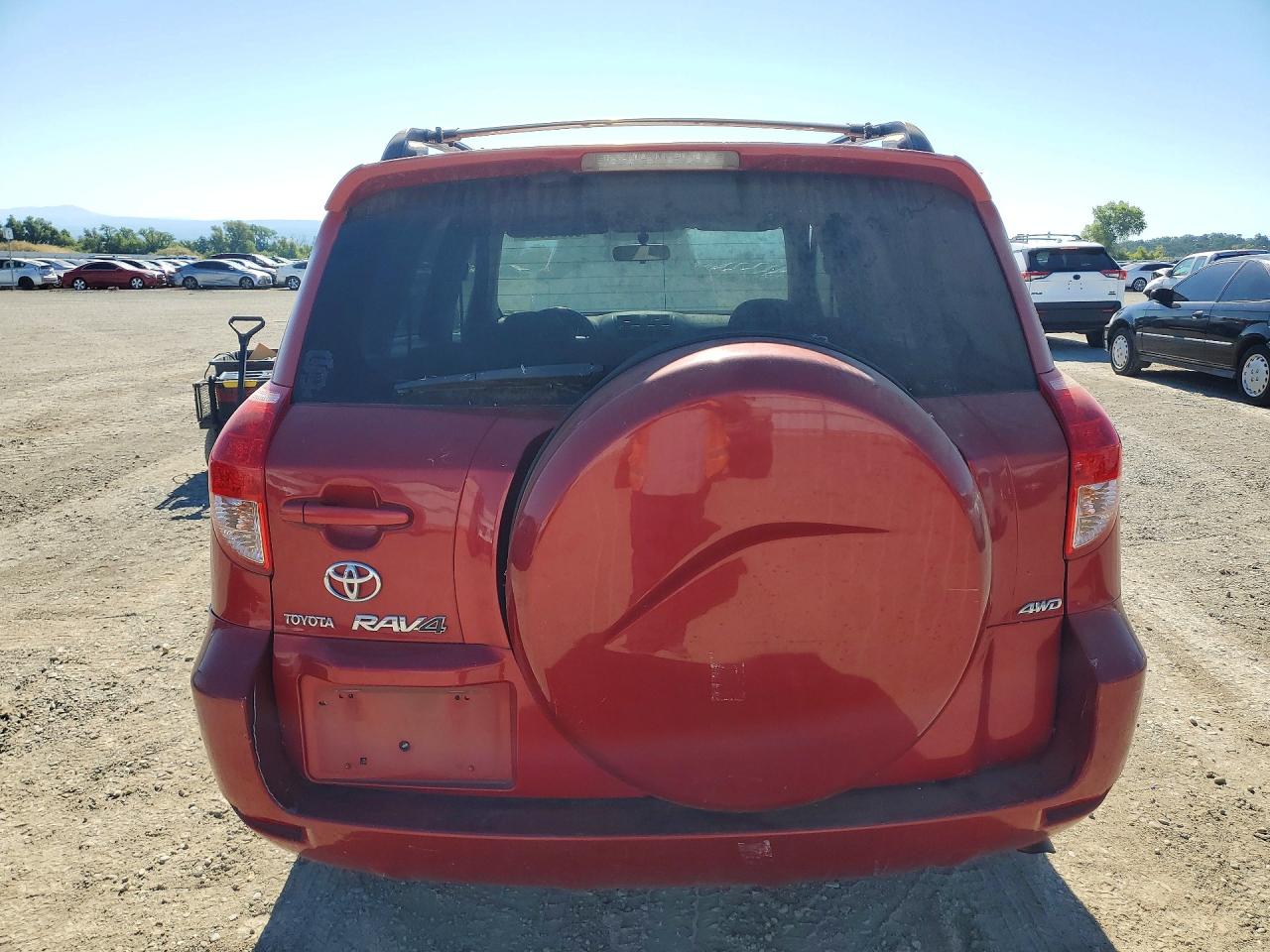 2008 Toyota Rav4 Base Red vin: JTMBD33V085143311