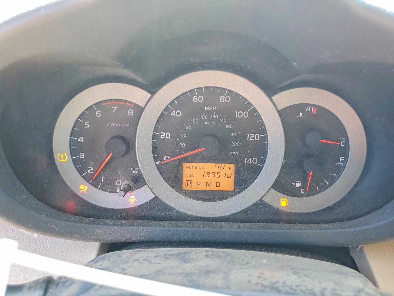 2008 Toyota Rav4 Base Red vin: JTMBD33V085143311
