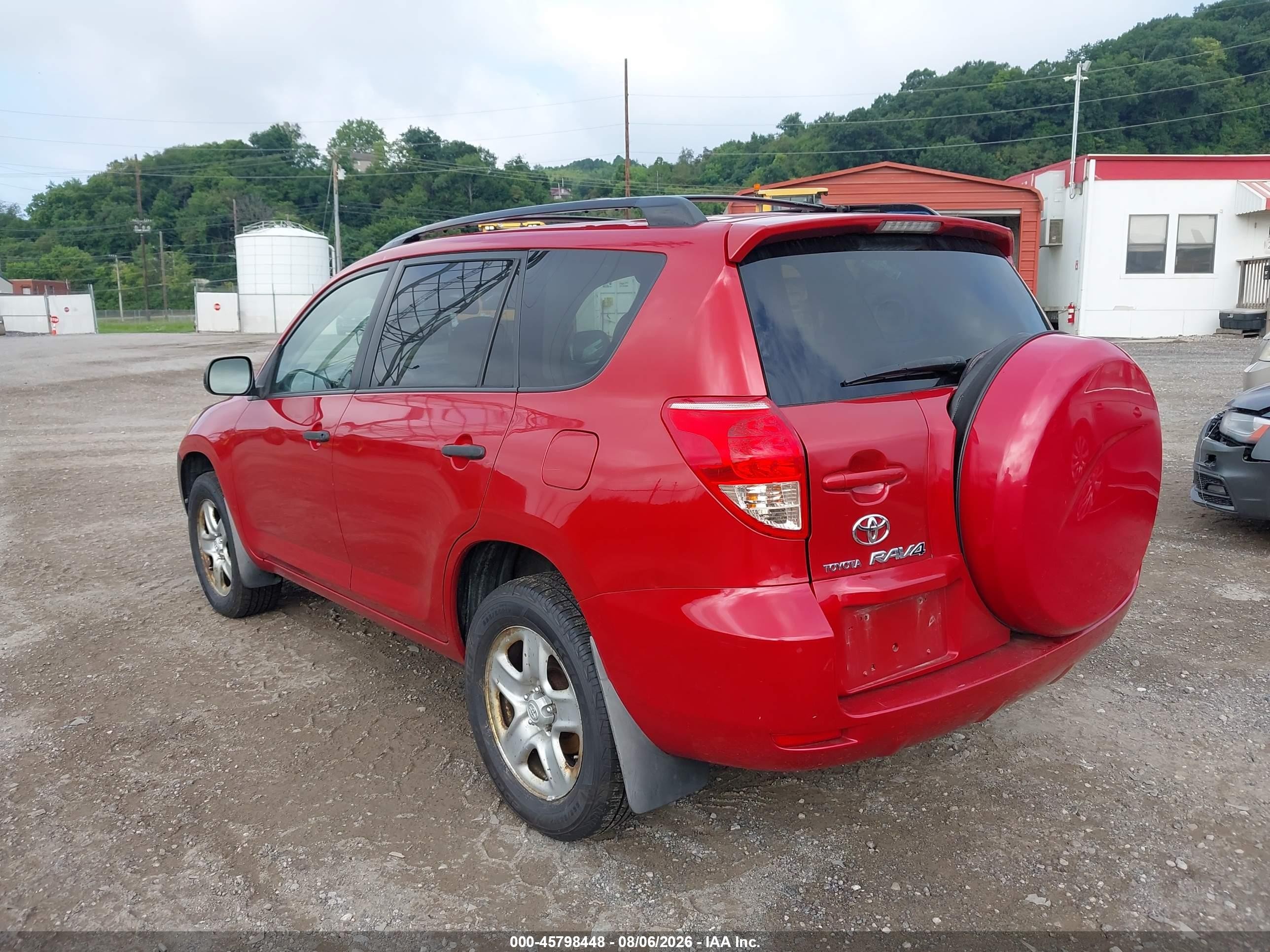 2008 Toyota Rav4   Red vin: JTMBD33V085198230