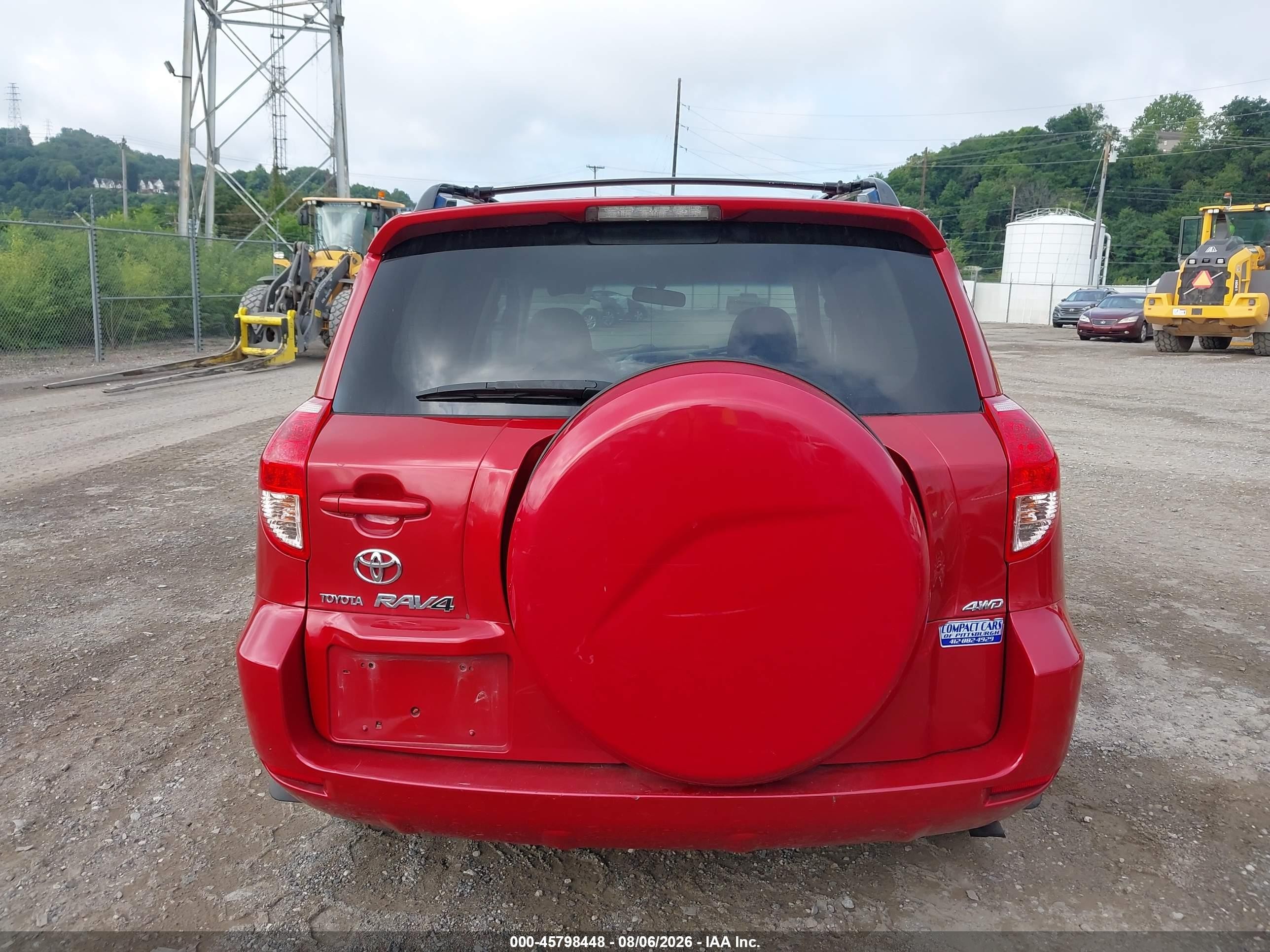 2008 Toyota Rav4   Red vin: JTMBD33V085198230