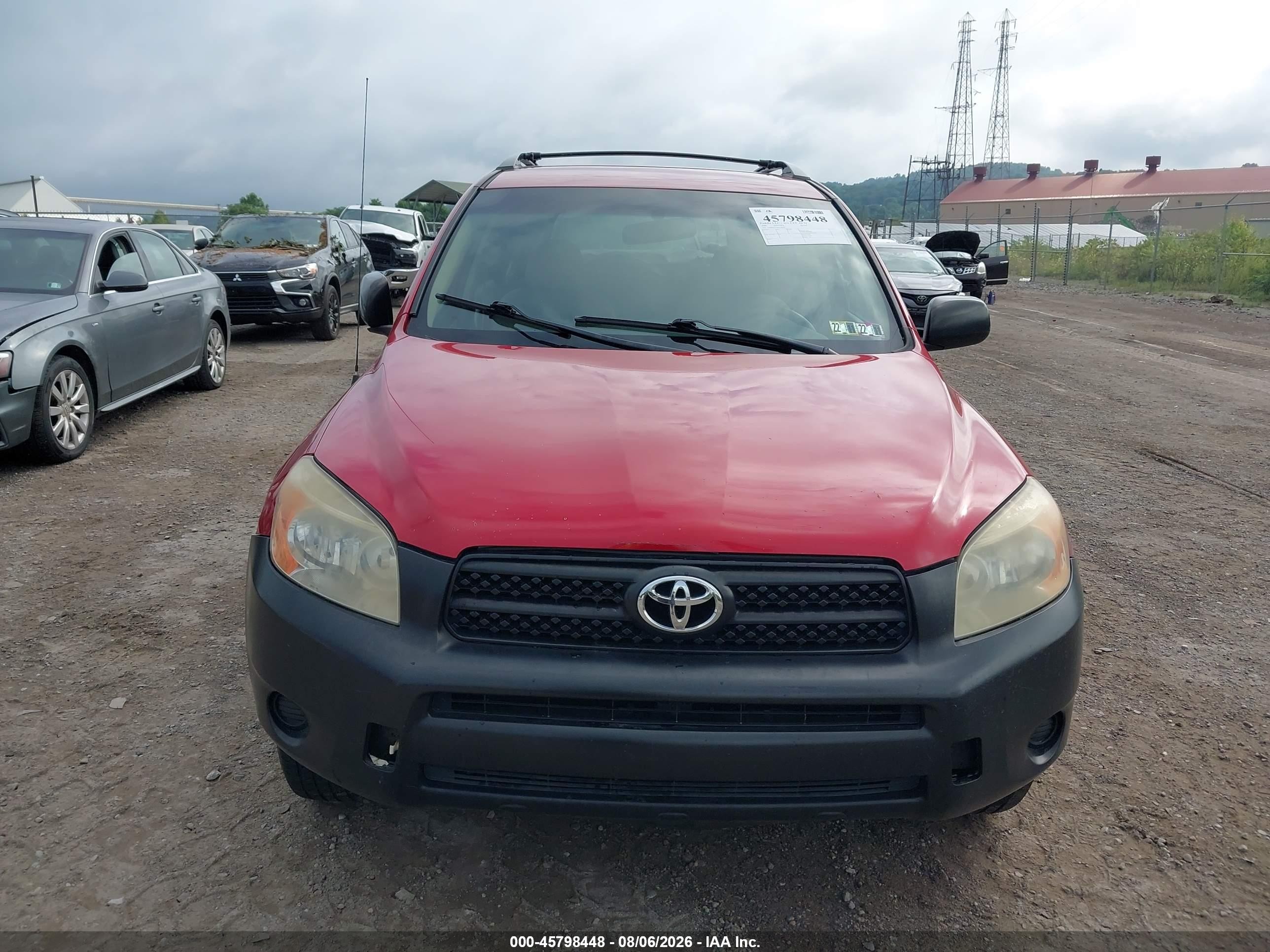 2008 Toyota Rav4   Red vin: JTMBD33V085198230