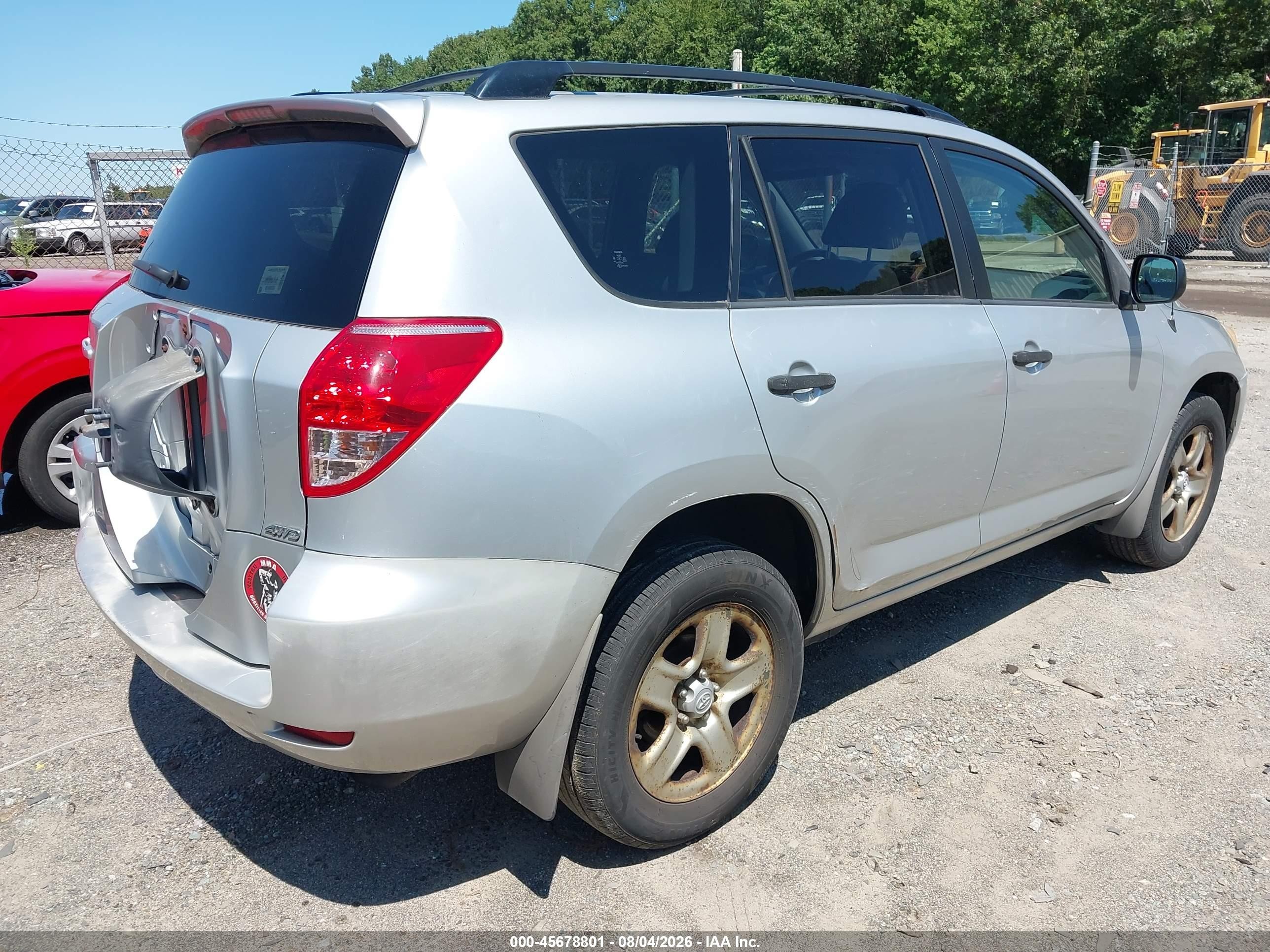 2008 Toyota Rav4   Gray vin: JTMBD33V085210554