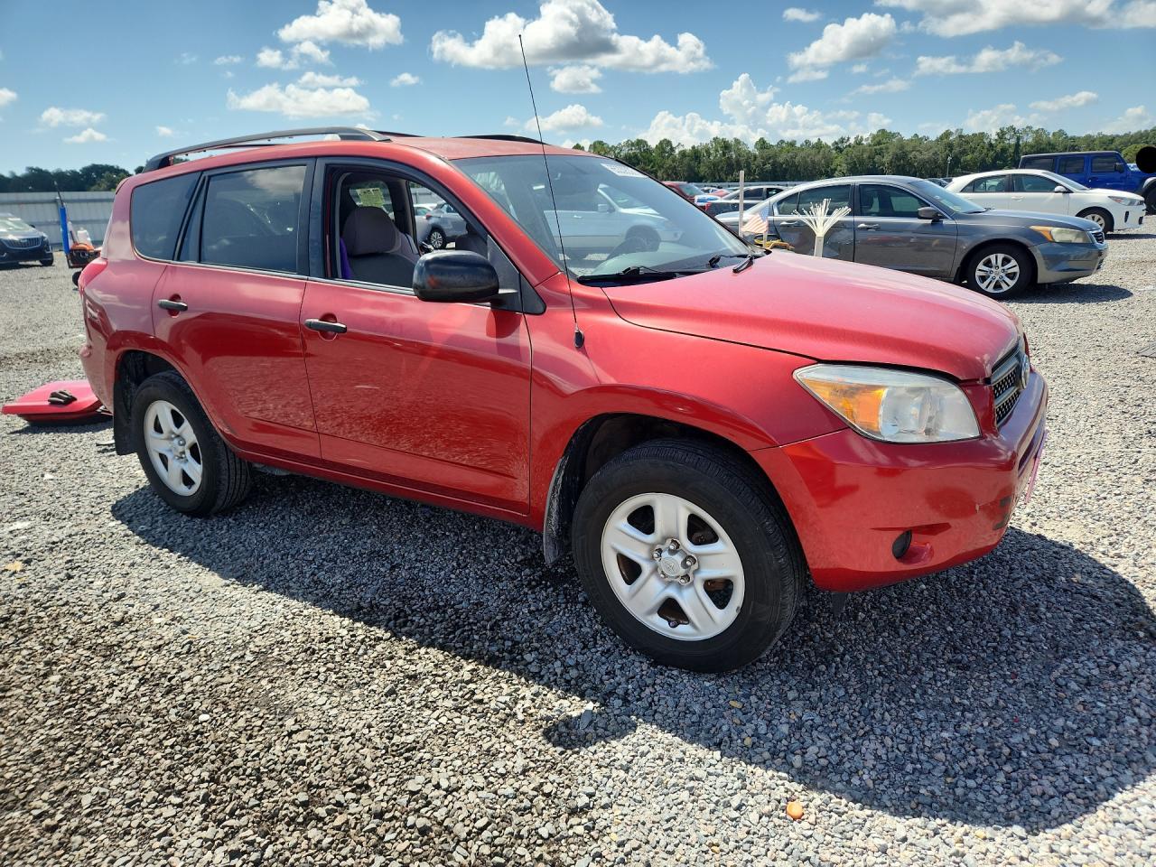 2008 Toyota Rav4 Base Red vin: JTMBD33V086055336