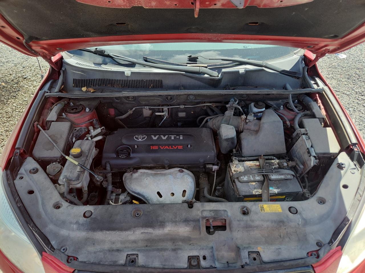 2008 Toyota Rav4 Base Red vin: JTMBD33V086055336