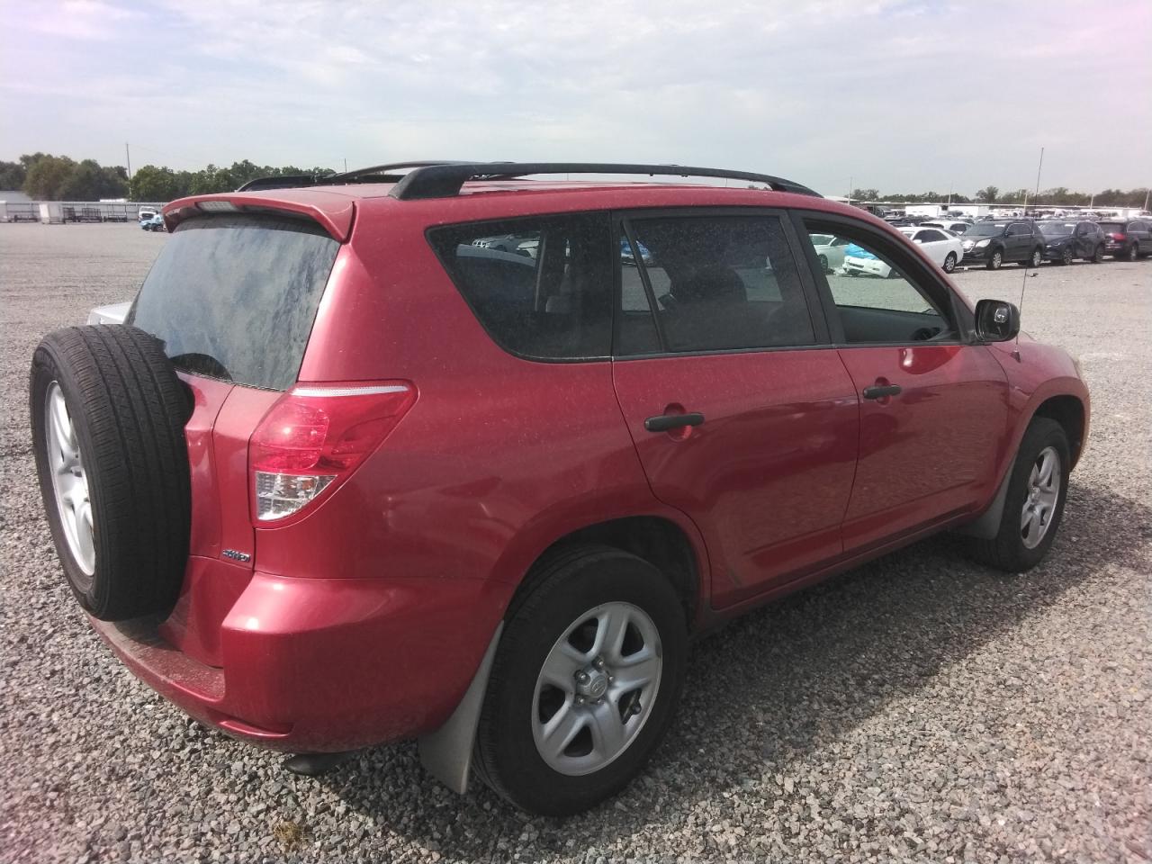 2008 Toyota Rav4 Base Red vin: JTMBD33V086055336
