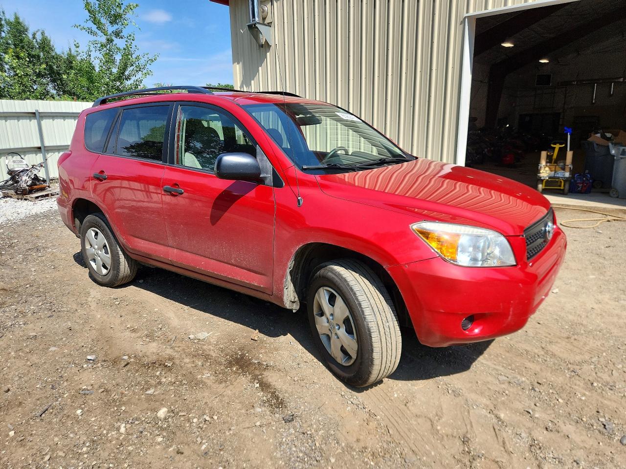 2008 Toyota Rav4 Base Red vin: JTMBD33V086062321