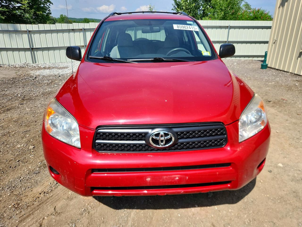 2008 Toyota Rav4 Base Red vin: JTMBD33V086062321