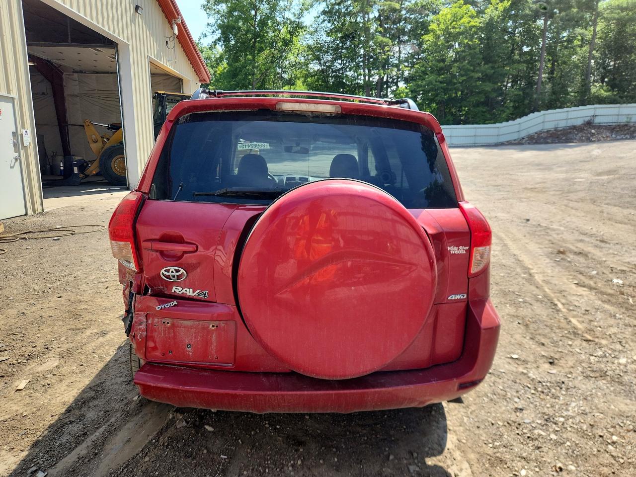 2008 Toyota Rav4 Base Red vin: JTMBD33V086062321