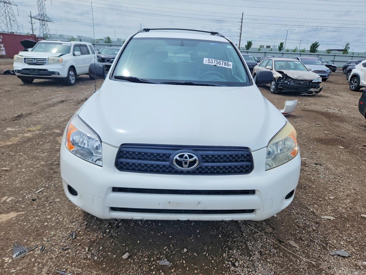 2008 Toyota Rav4 Base White vin: JTMBD33V086065591