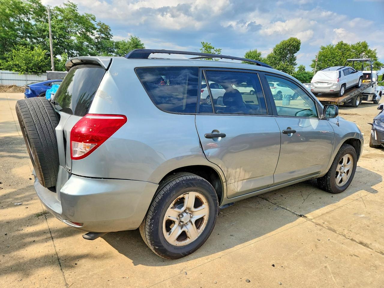 2008 Toyota Rav4 Base Blue vin: JTMBD33V086074372