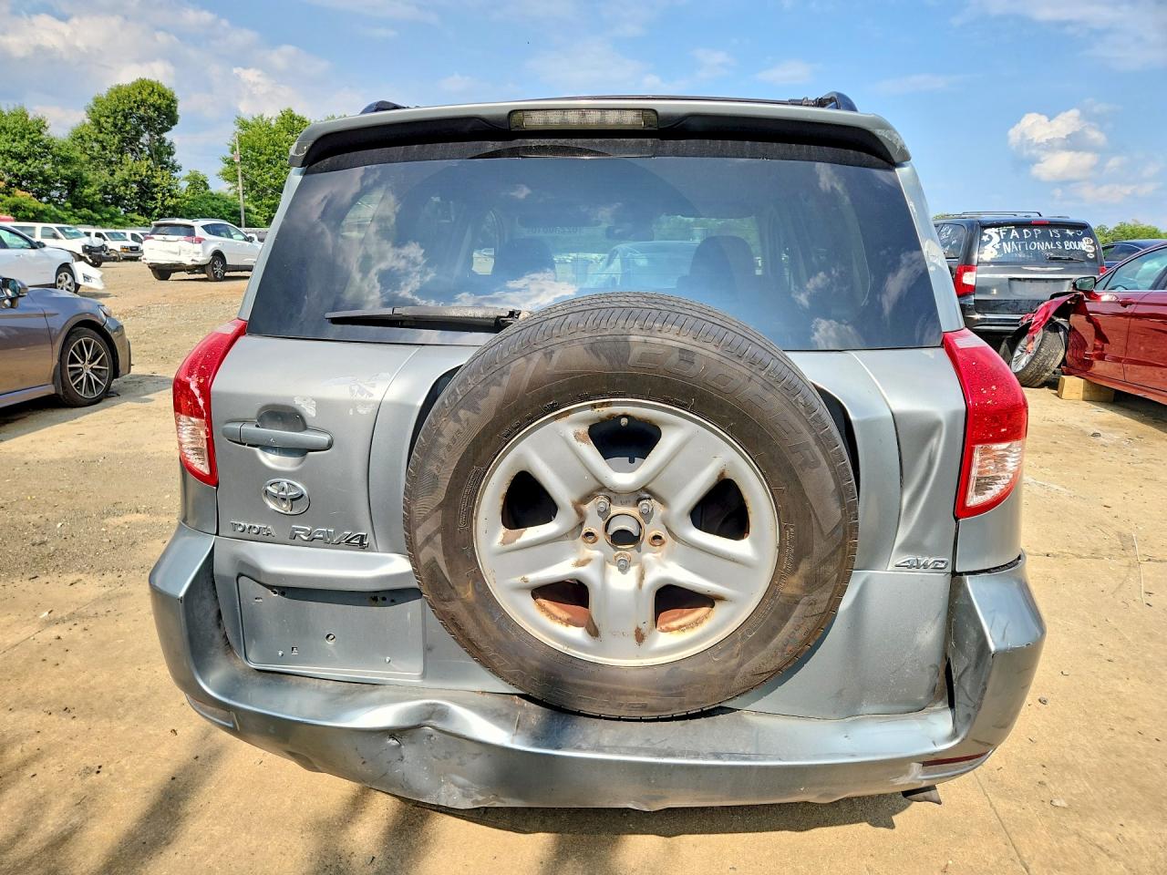 2008 Toyota Rav4 Base Blue vin: JTMBD33V086074372
