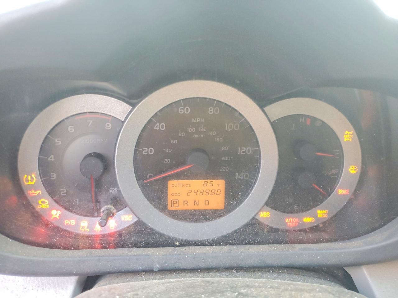 2008 Toyota Rav4 Base Black vin: JTMBD33V186059833