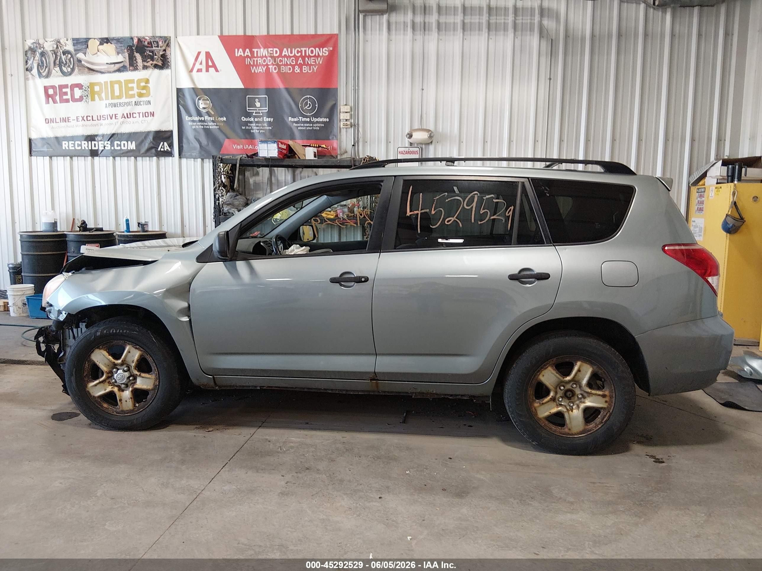 2007 Toyota Rav4   Green vin: JTMBD33V275084485