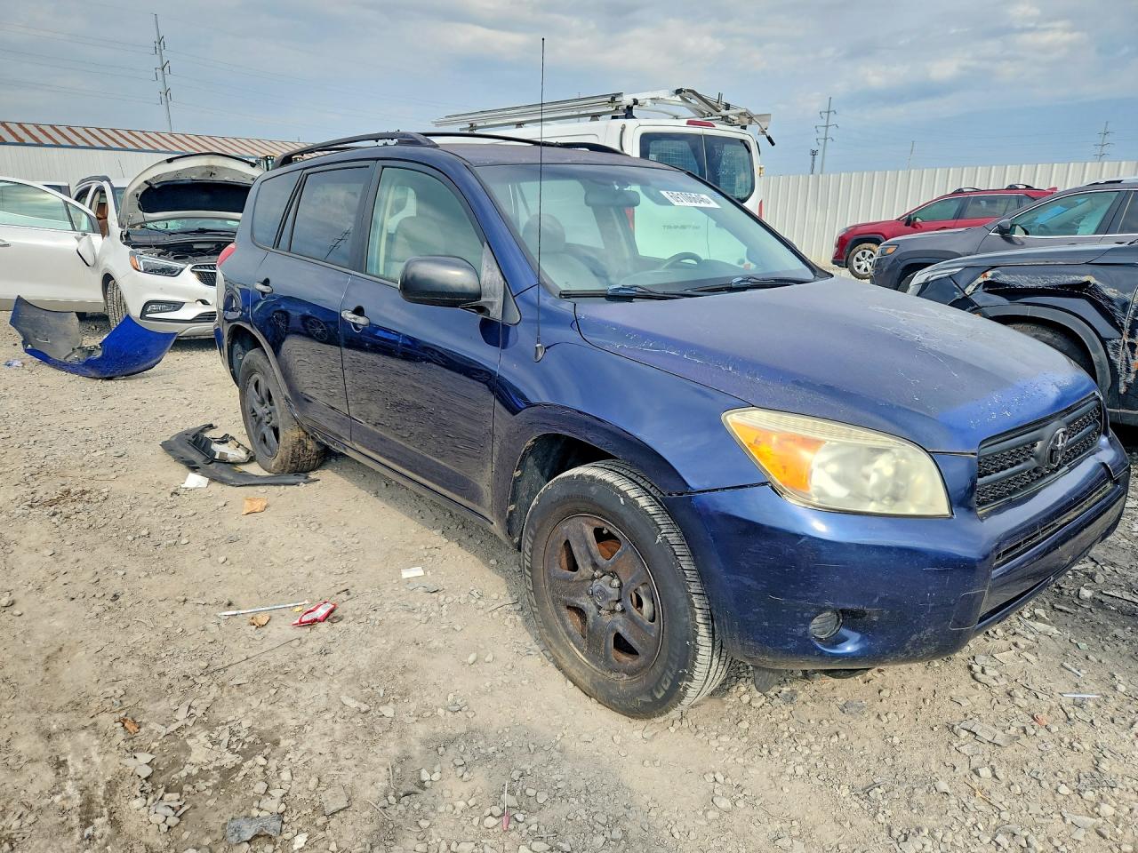 2007 Toyota Rav4 Base Blue vin: JTMBD33V275119364