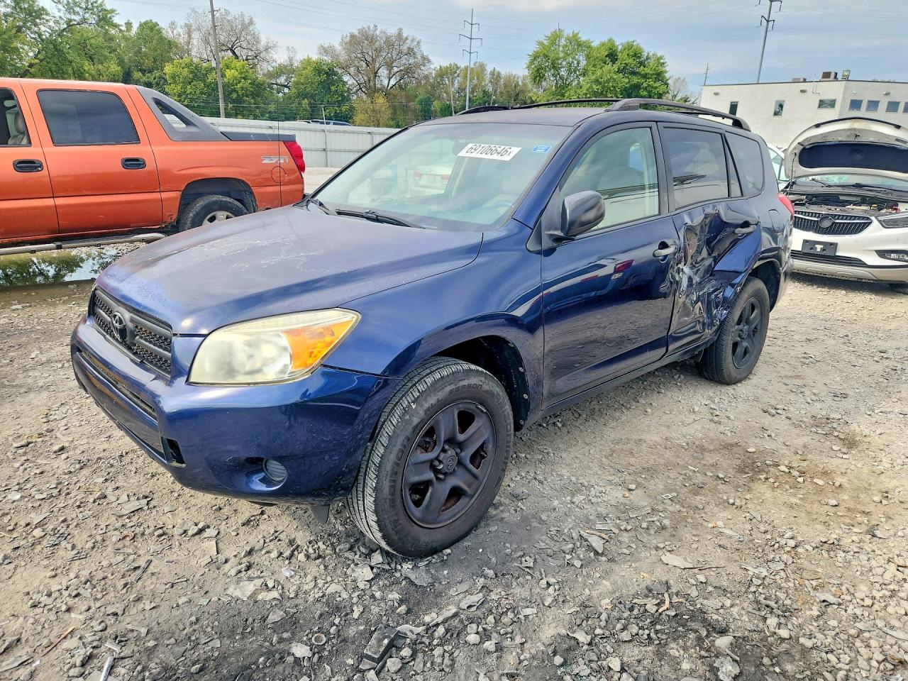 2007 Toyota Rav4 Base Blue vin: JTMBD33V275119364