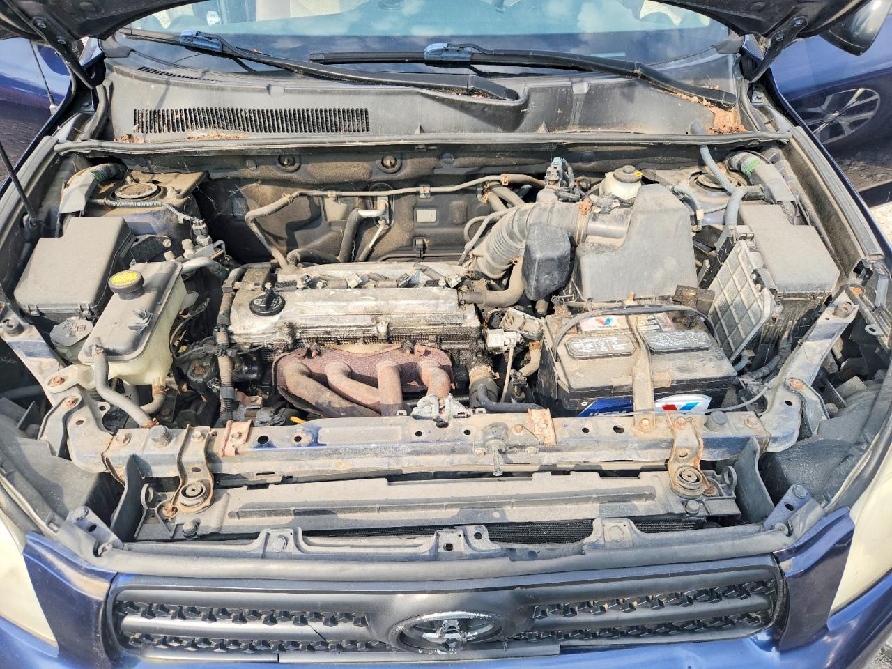 2007 Toyota Rav4 Base Blue vin: JTMBD33V275119364