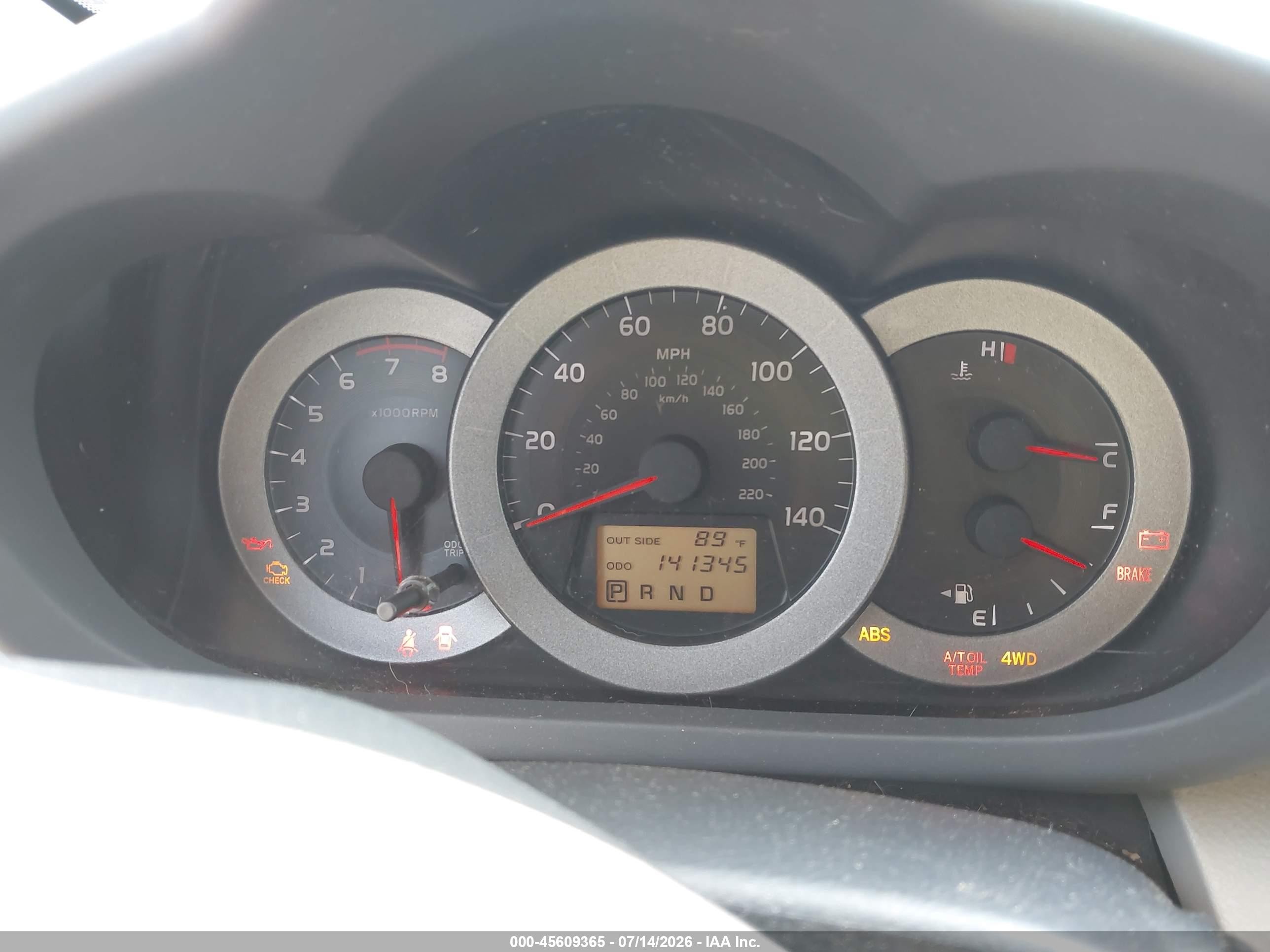 2007 Toyota Rav4   Black vin: JTMBD33V276025933