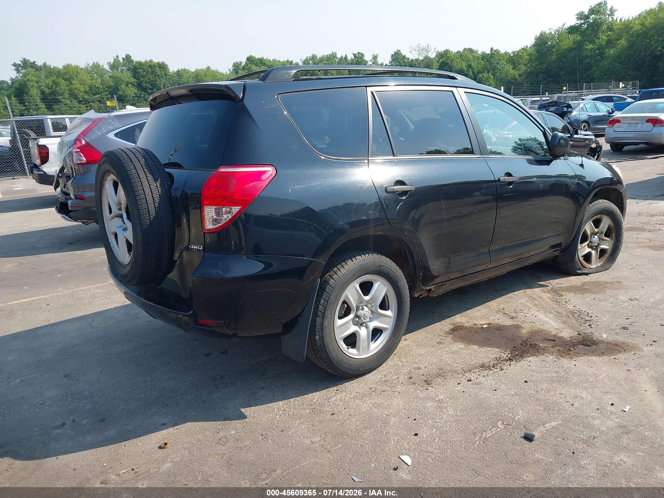 2007 Toyota Rav4   Black vin: JTMBD33V276025933