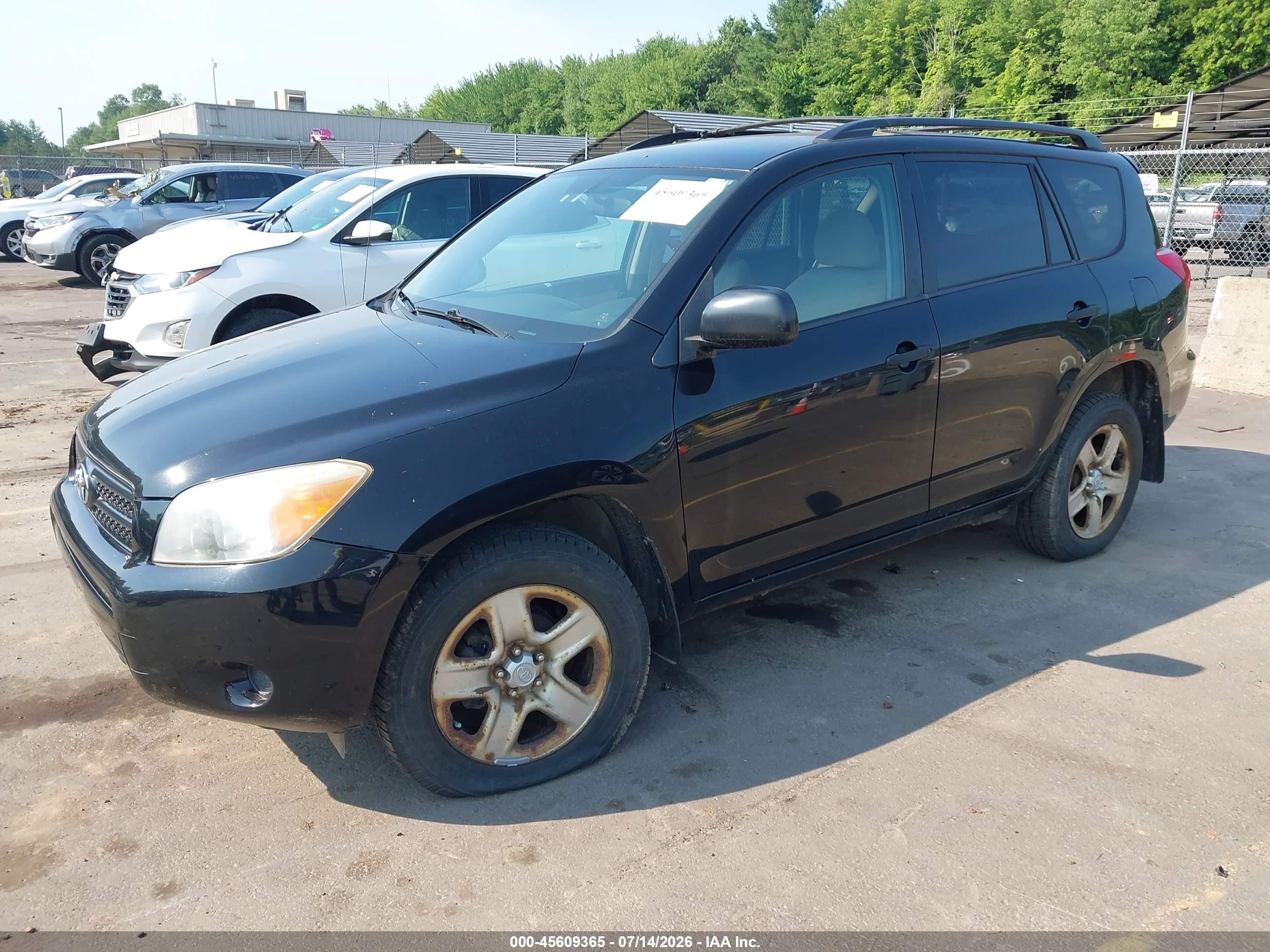 2007 Toyota Rav4   Black vin: JTMBD33V276025933